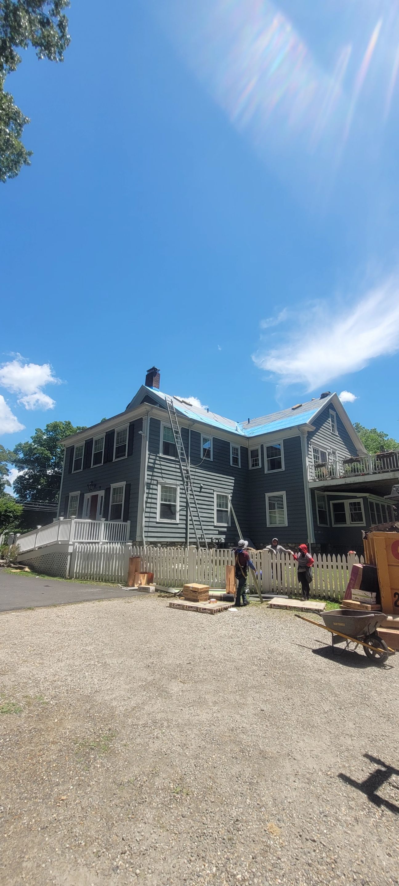 DiGiorgi Roofing & Siding INC in Weston, CT with a brand new roof! by DiGiorgi Roofing and Siding Inc