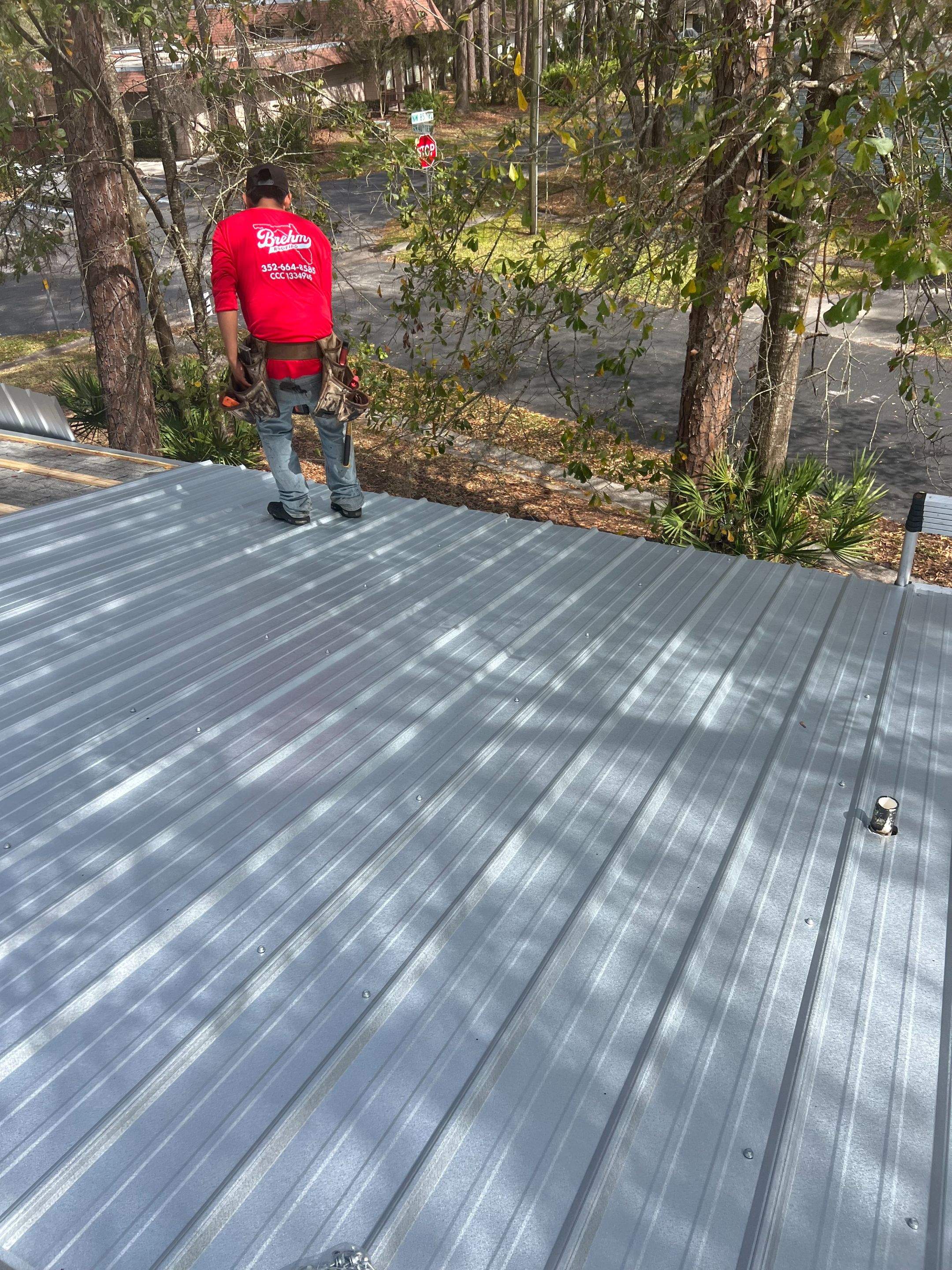 Metal Reroof in Gainesville, Florida by Brehm Roofing