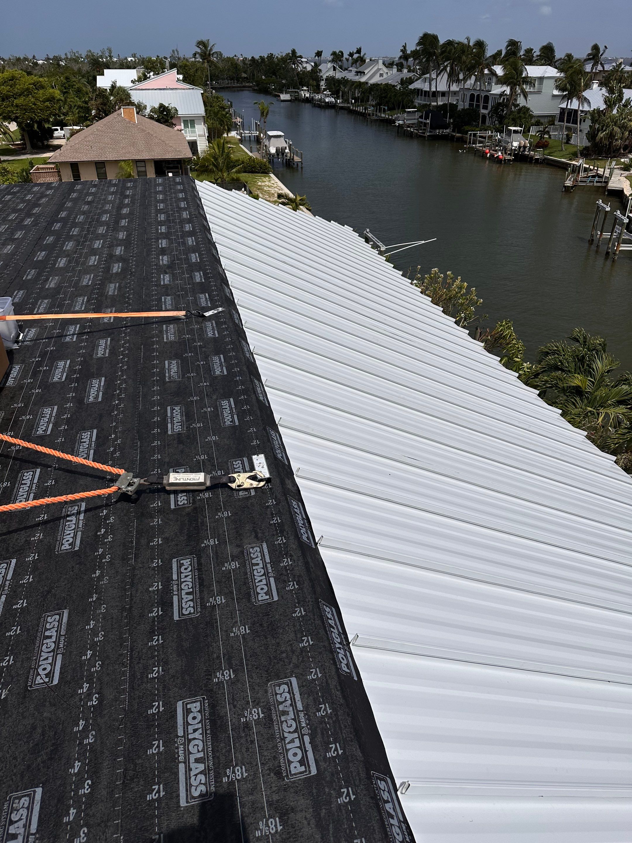 Sanibel Island Standing Seam Roof Replacement by Four Peaks Roofing