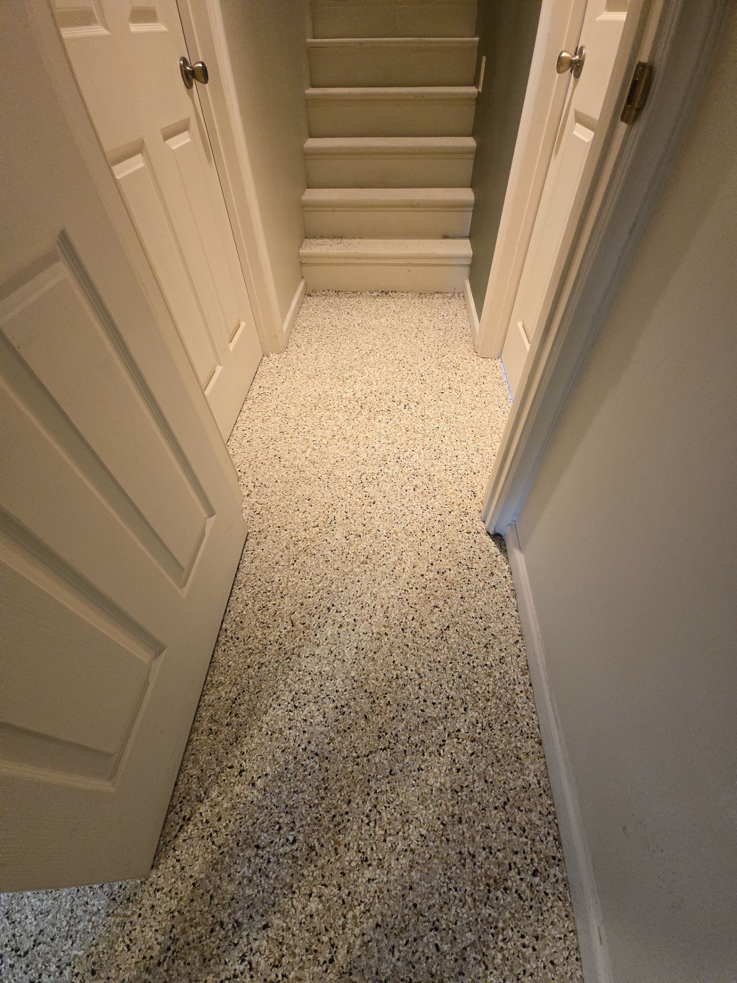 Basement Transformation using Driftwood by Croc Coatings, LLC