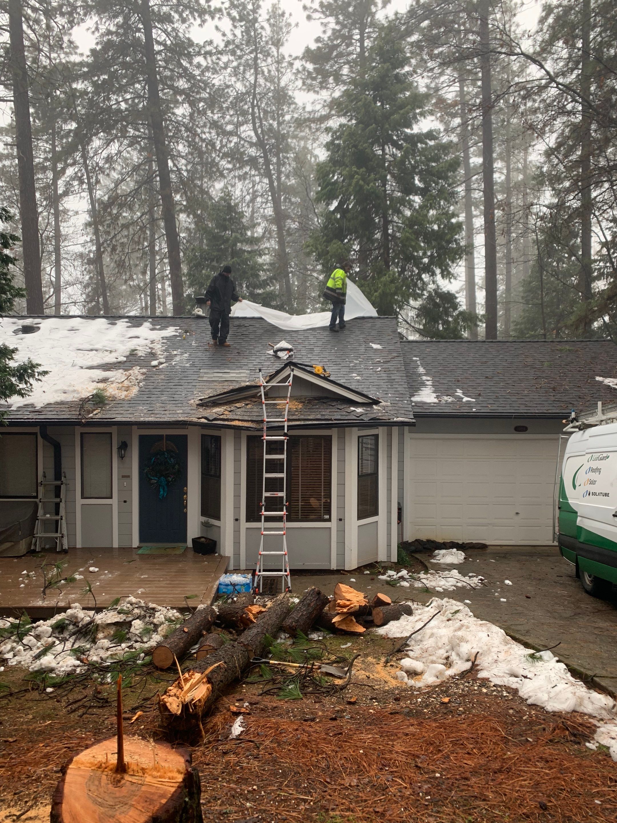 Residential Roofing Repair using Owens Corning Roofing Shingles by Byers Enterprises 