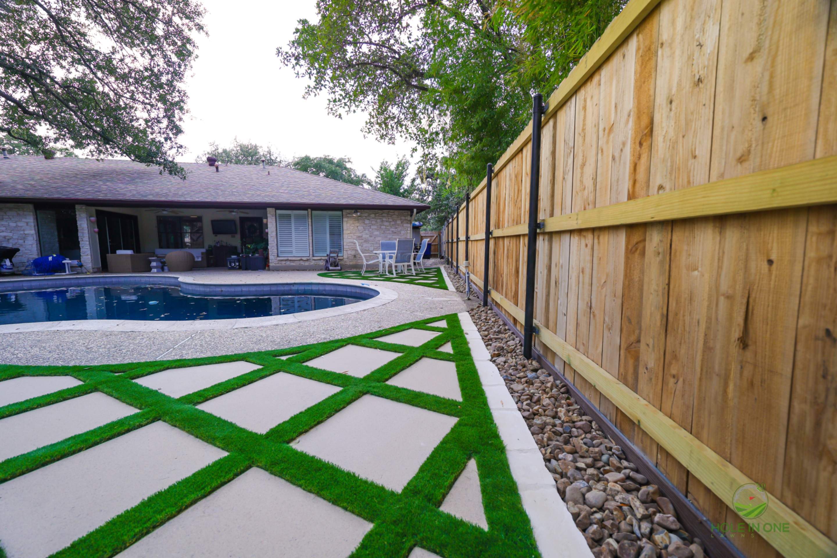 Hunters Creek, San Antonio Tx. by Hole In One Lawns, LLC