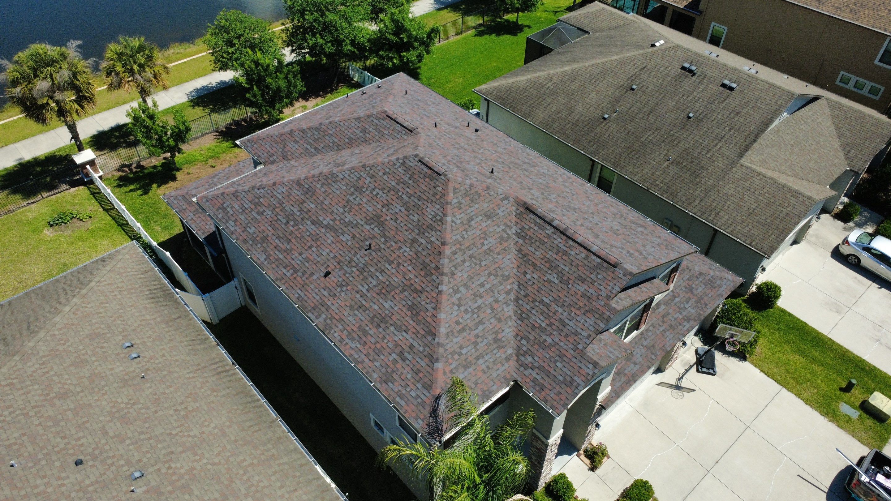 Riverview Two-Story Home Roof Replacement Featuring Owens Corning Merlot Shingles by Steadfast Roofing