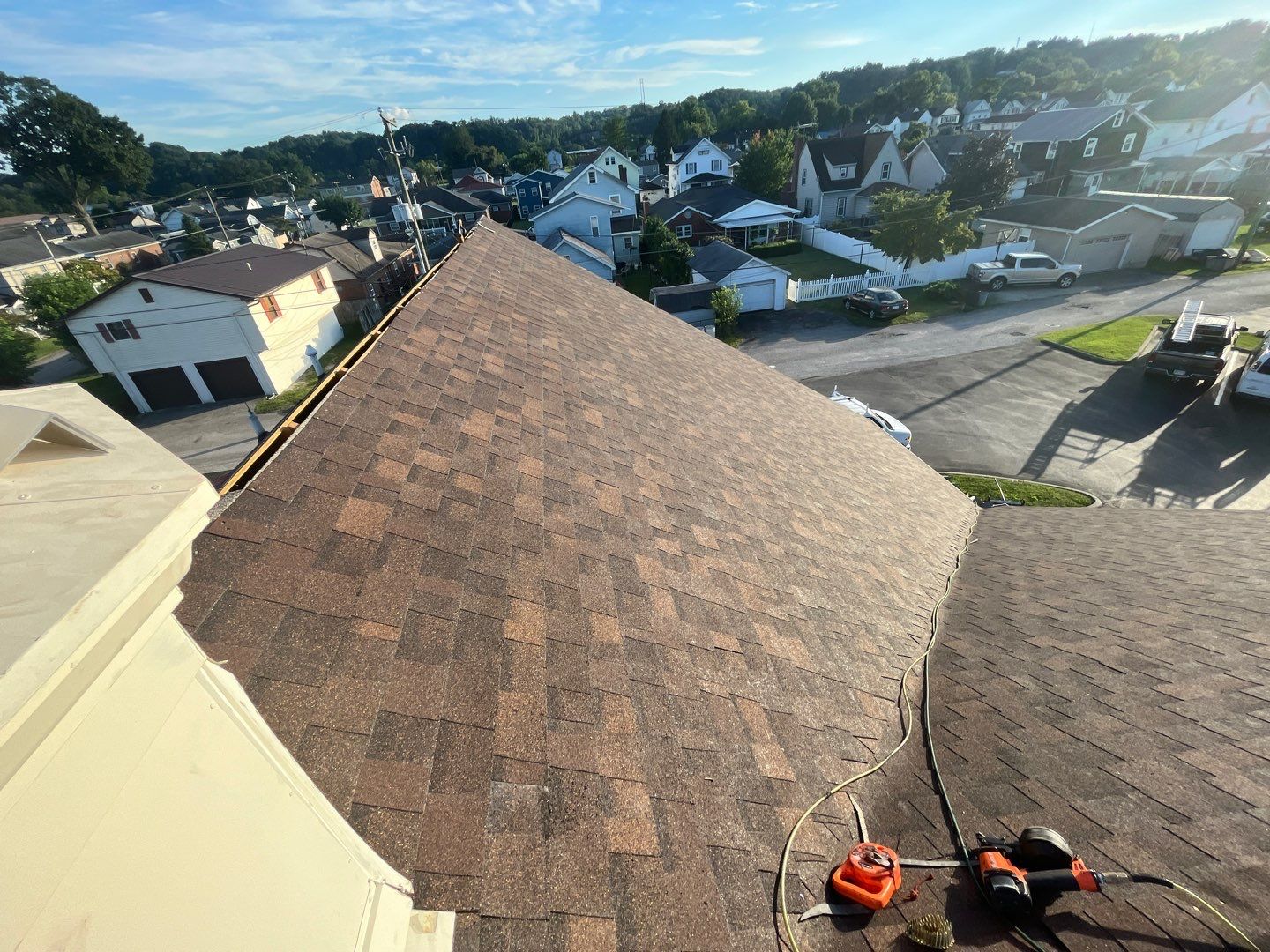 Commercial Roofing Installation using Performance Shingles by Mr. Roofer