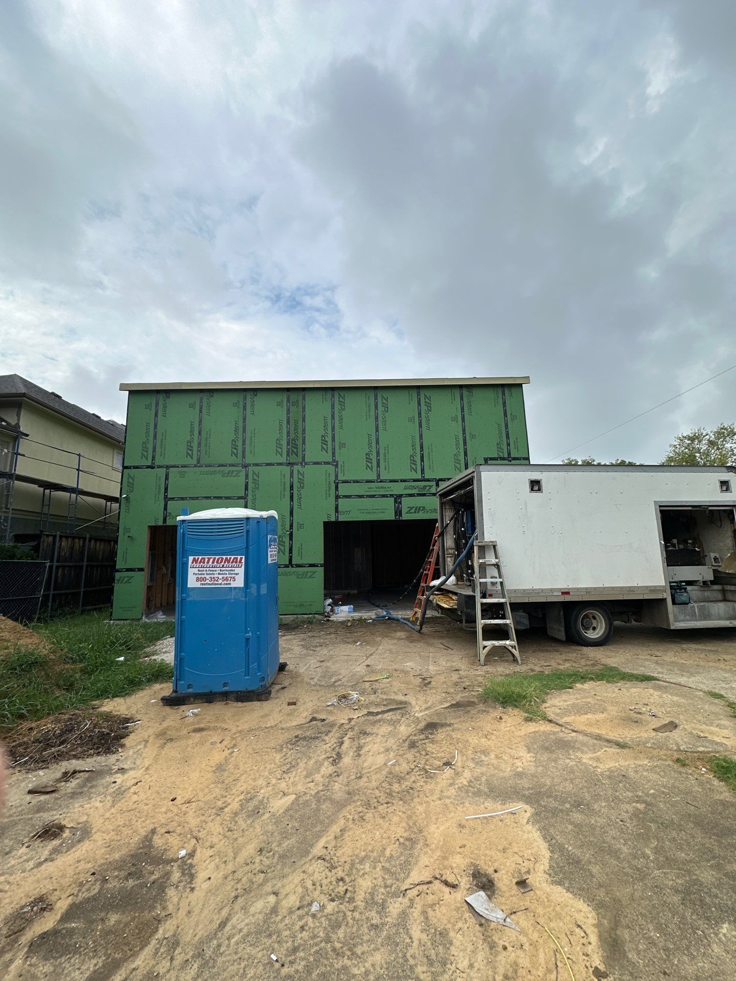 Open cell spray foam job completed at this beautiful custom home in Dallas TX by Apex Insulation Solutions