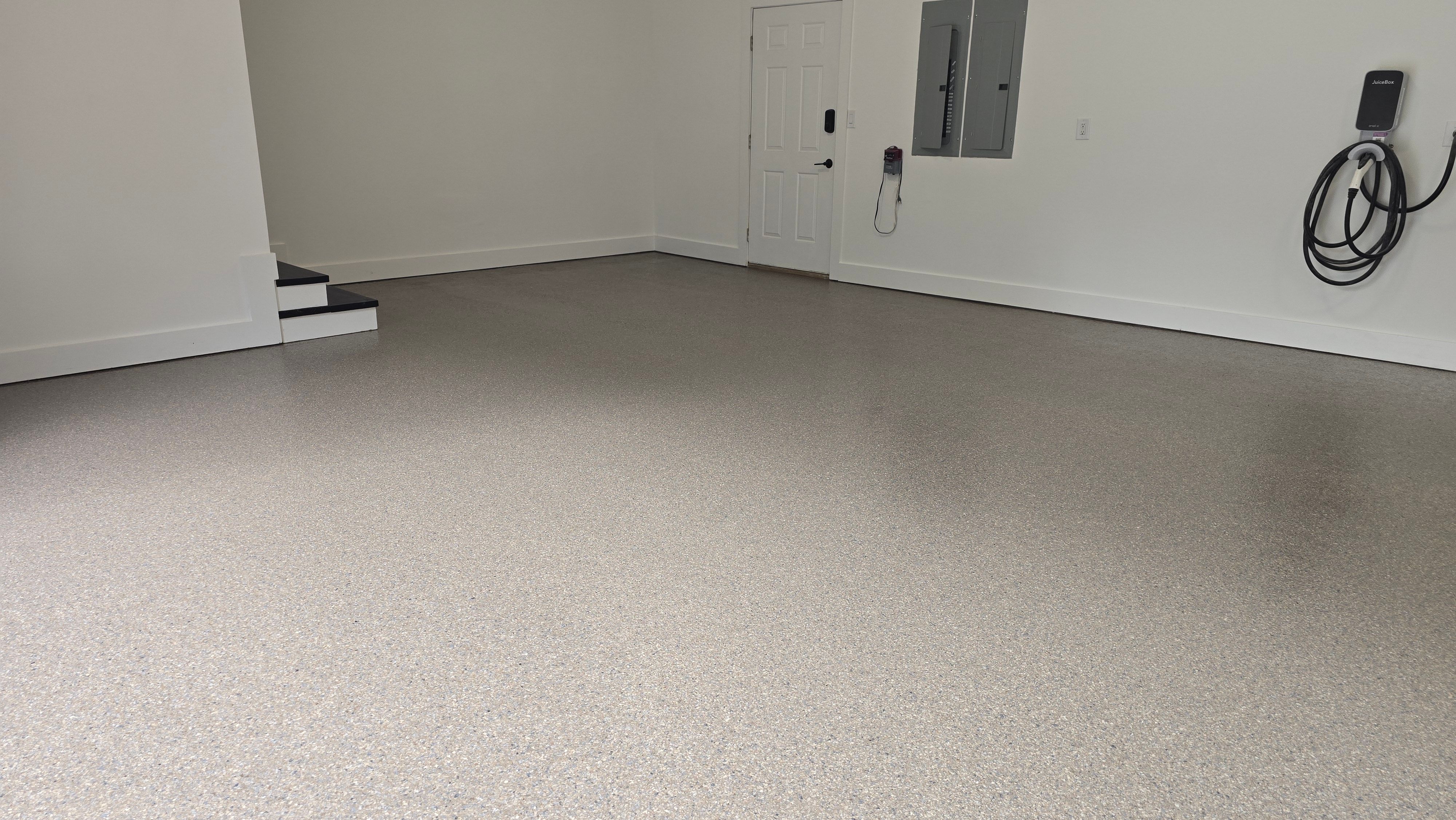 Two Garages Completed Using Obsidian by Elite Floor Solutions