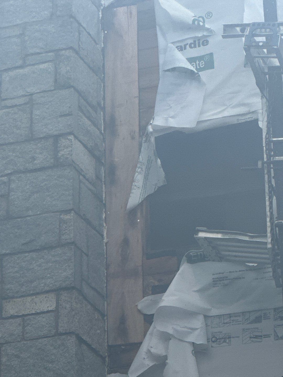 Siding Installation using Hardie Plank Artic white by A Plus Exterior