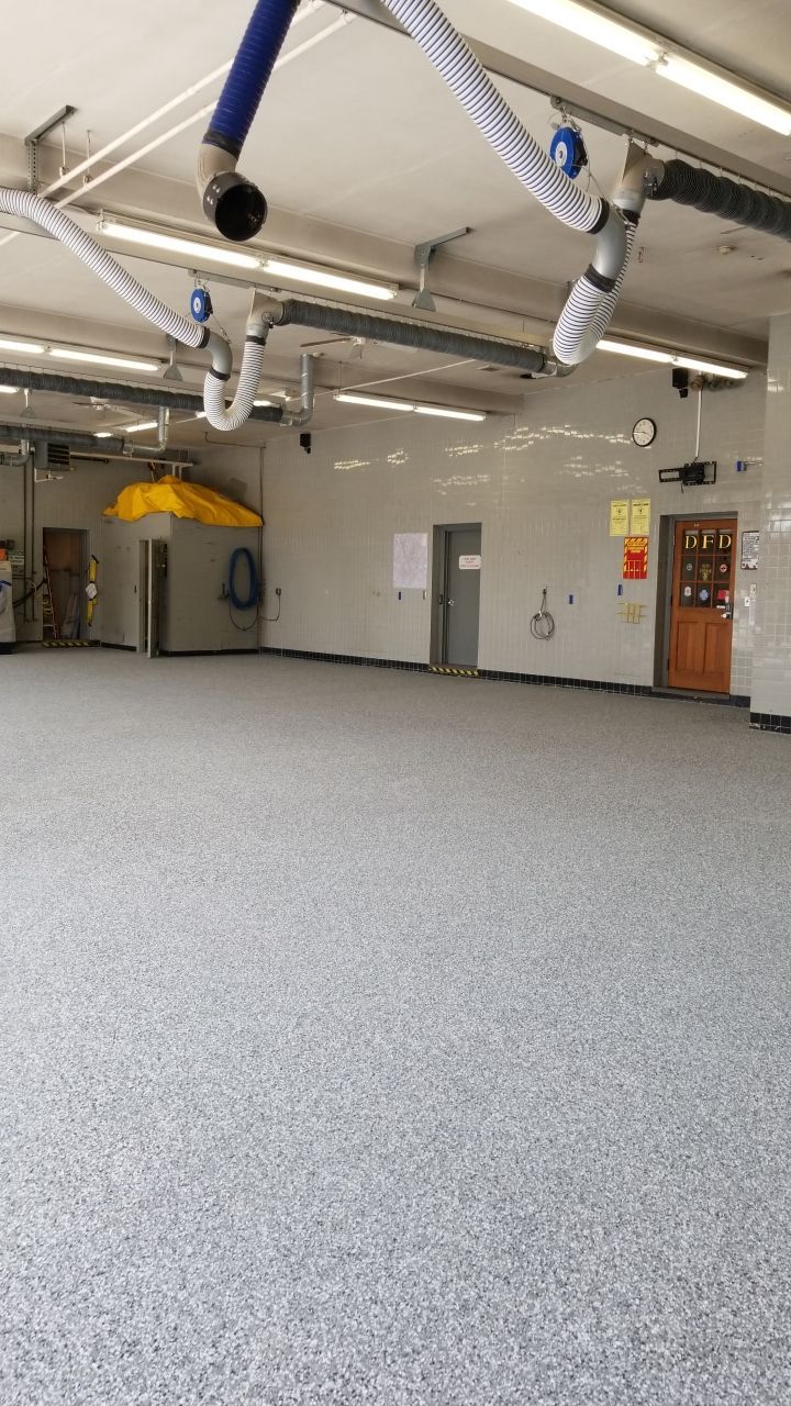 Dover Firehouse with their new Smoke Floor! by Spectrum Painting, LLC