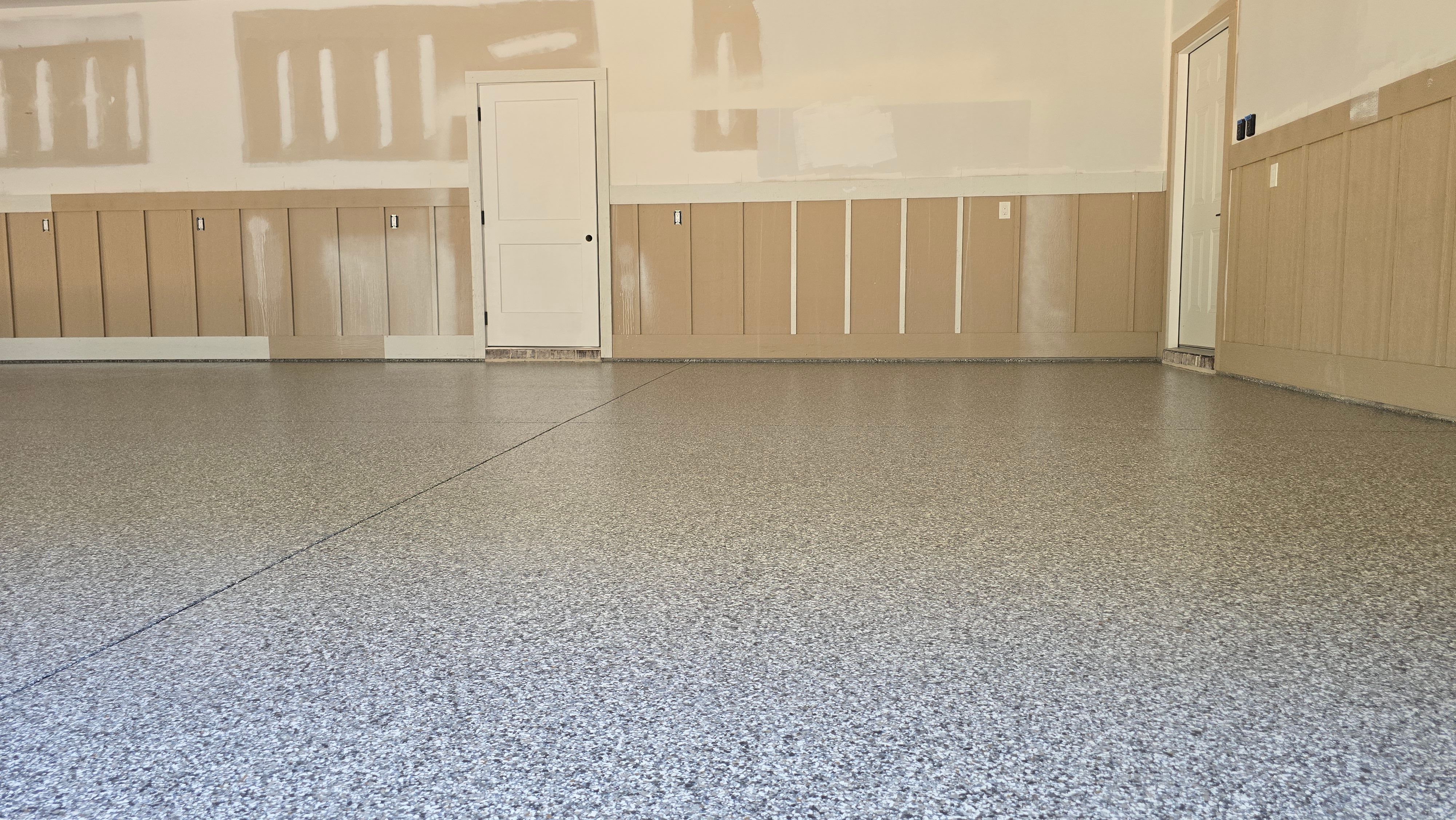 Garage using Mushroom by Elite Floor Solutions