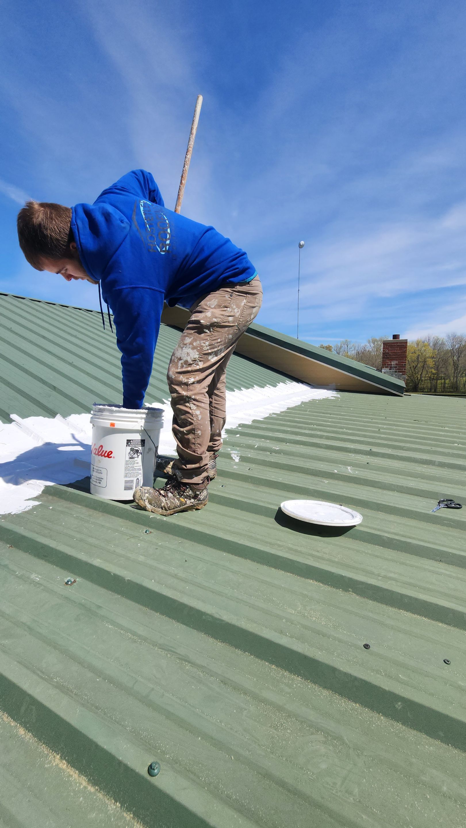 Residential Flat Roof Replacment: IB PVC by Hostetler Roofing