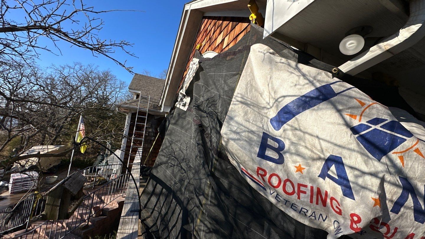 Roof Replacement on a private lake near Ardmore by BANA Roofing and Solar Supply