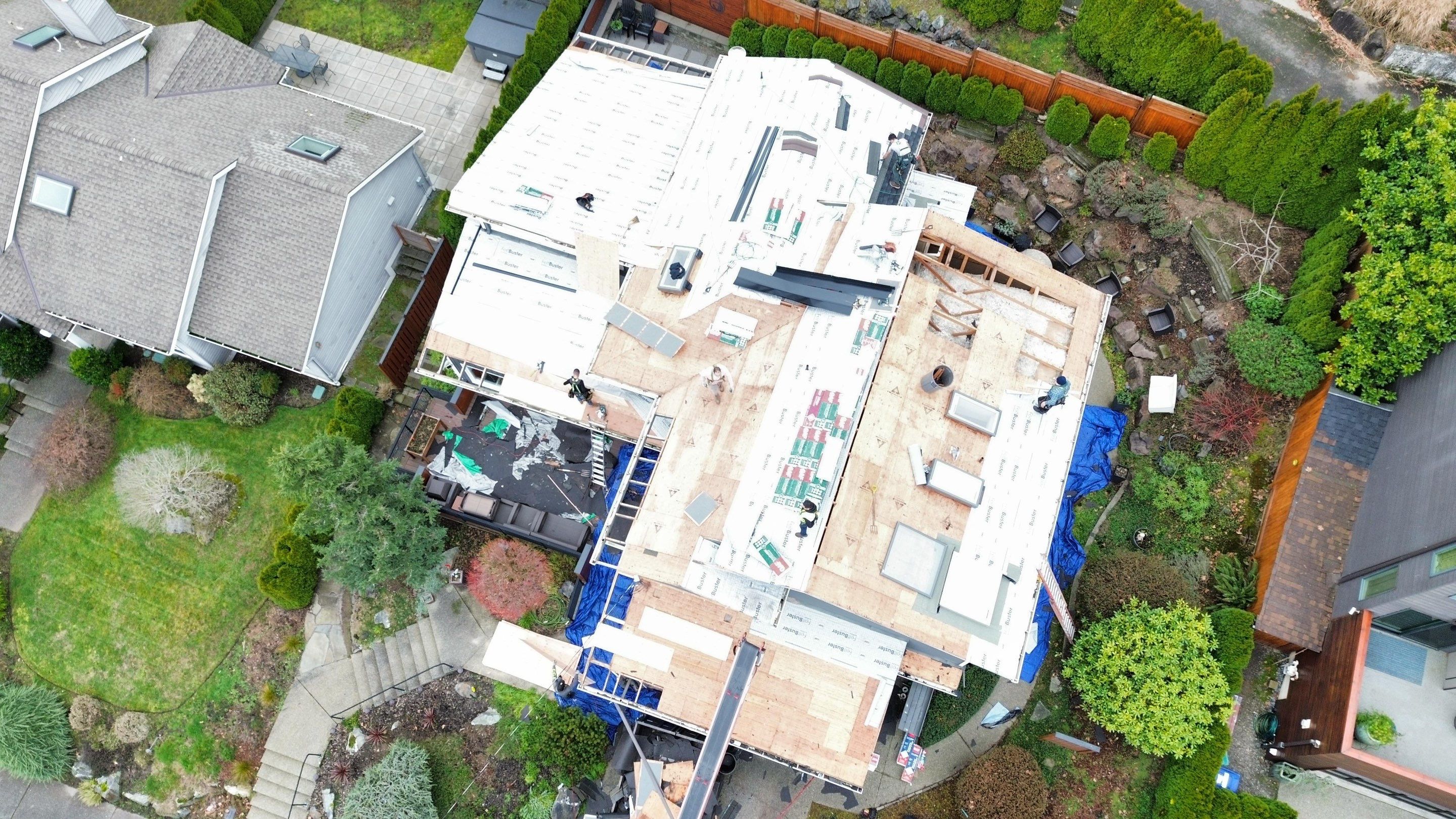 Residential Roofing Installation using GAF HDZ Shingles by Roofing Formula LLC