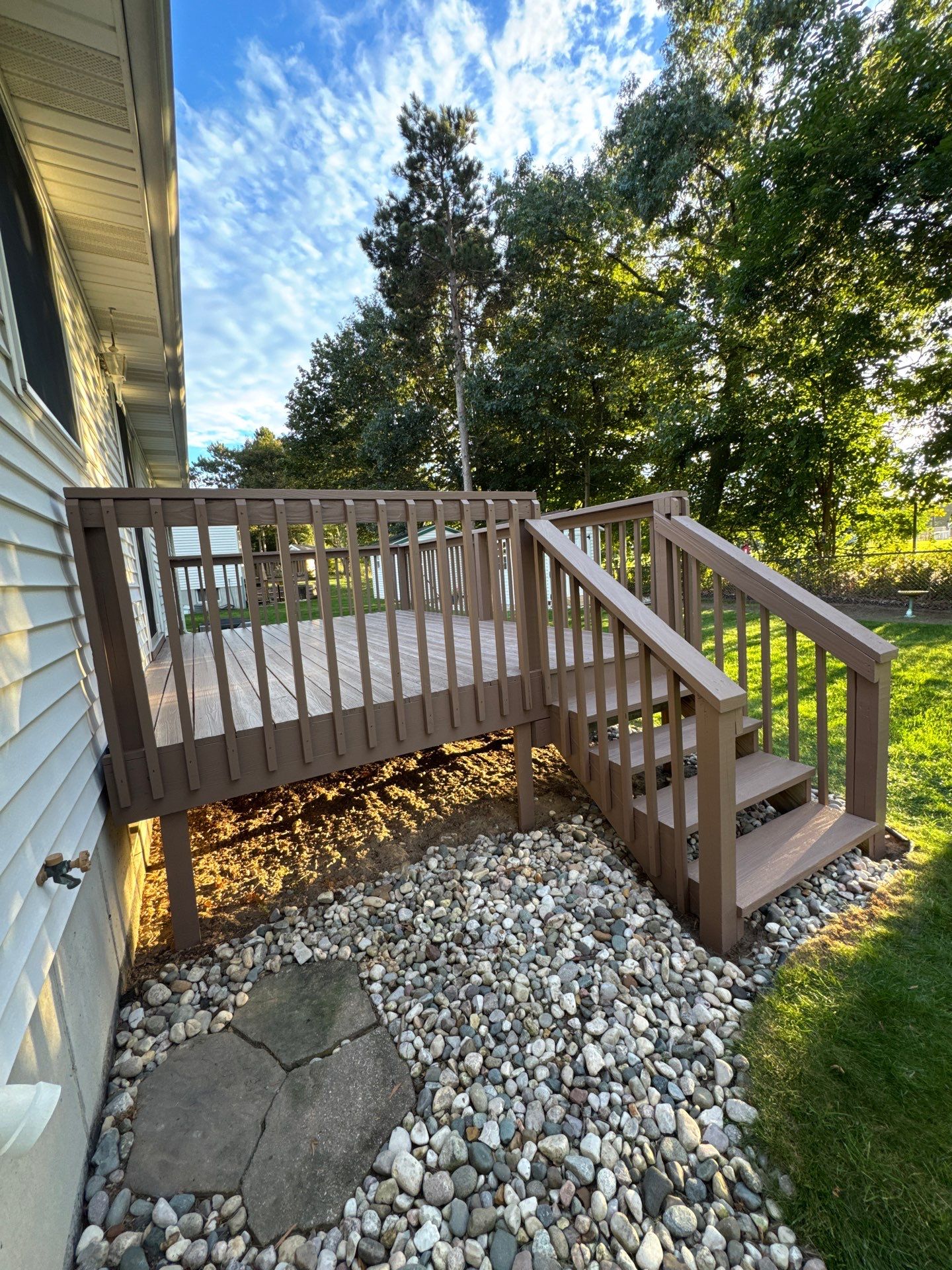 Deck Pressure Washing and Staining in Norton Shores Michigan! by Gordon Painting