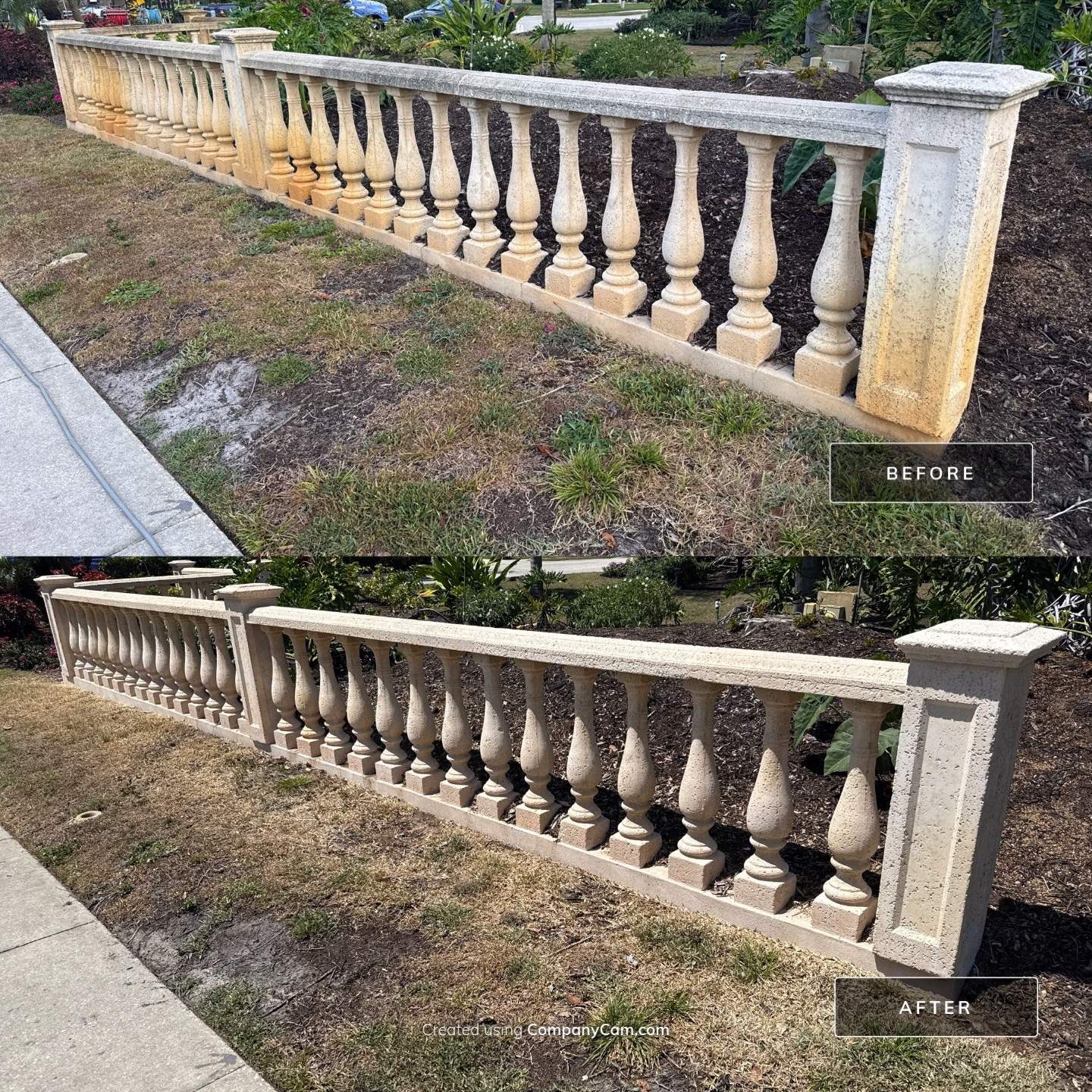Decorative Wall & Entrance Sign Cleaning | Timberly Community | Parrish, FL by Sunshine AquaWash