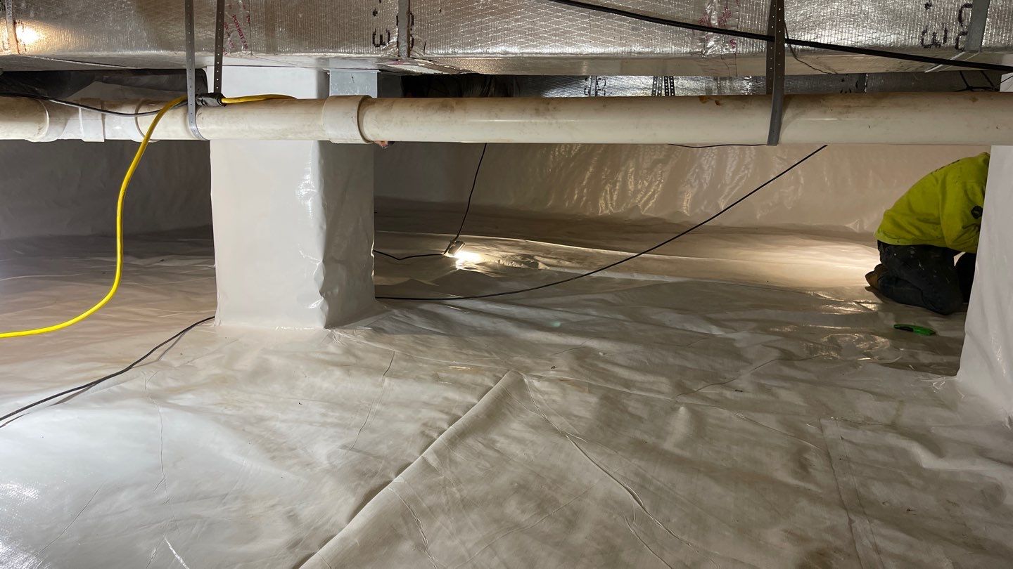 Crawl Space Waterproofing & Encapsulation using GrateProducts by Toledo Basement Repair