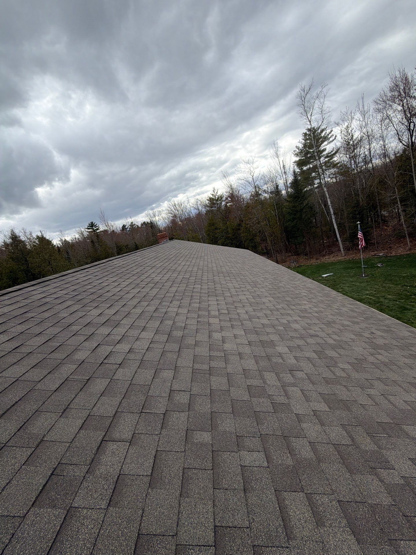 Asphalt Roof Replacement with IKO Cambridge Shingles in Fairfield, ME by Tall pine roofing