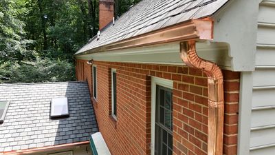 Premium Copper Gutter Replacement and Roof Wash in Midlothian