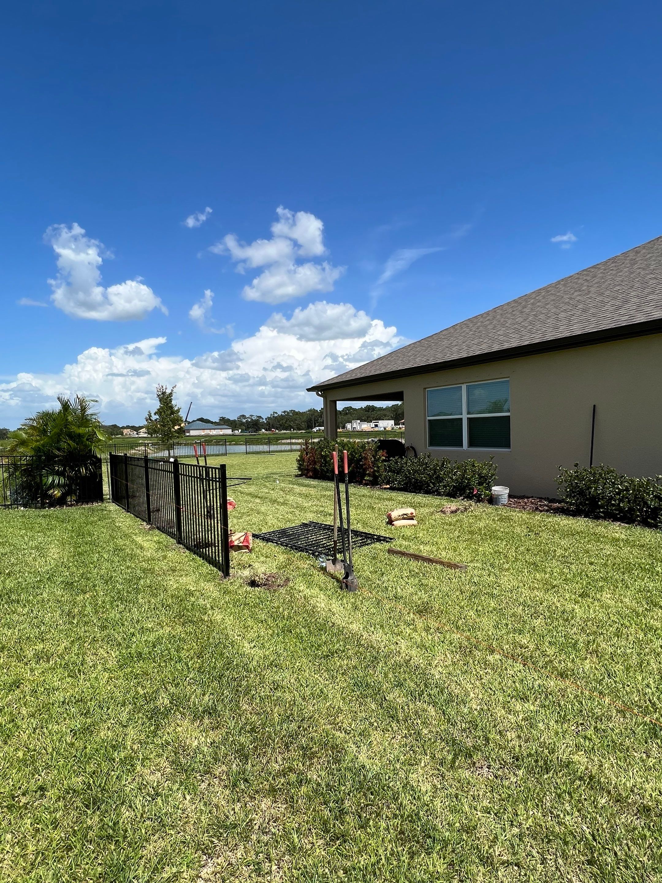 Parrish, FL  Black 3 Rail Aluminum Fence Installation by Asap fence and gates, LLC