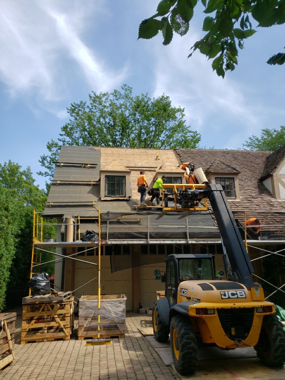 Ludowici Roof Installment and Half Round Copper Gutter Replacement  by Custom Installations