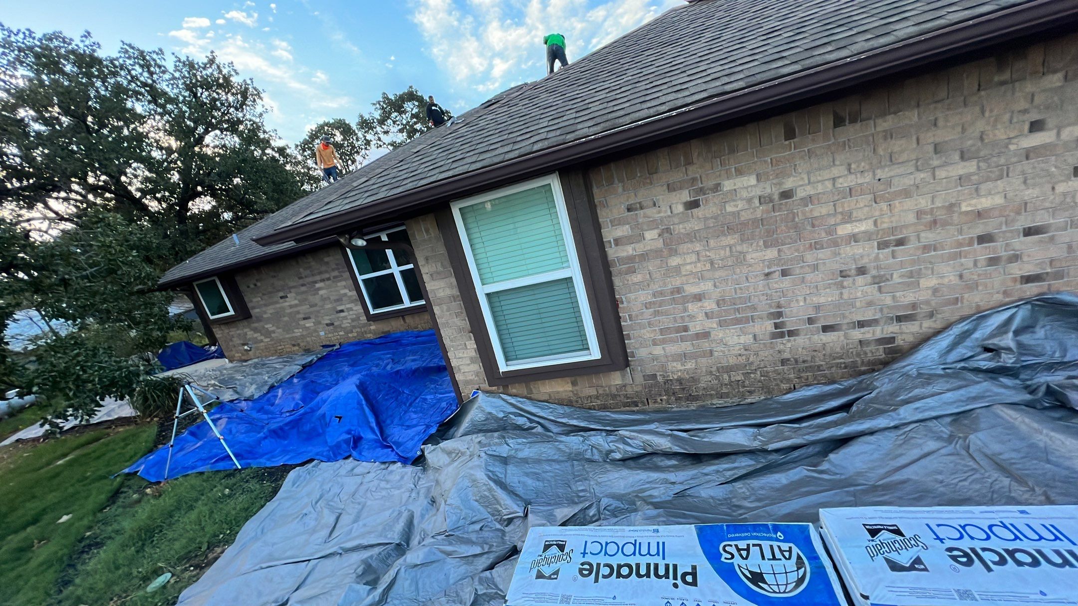 Residential Roofing Installation using ATLAS Pinnacle Pristine Shingles by Harvey Roofing & Construction