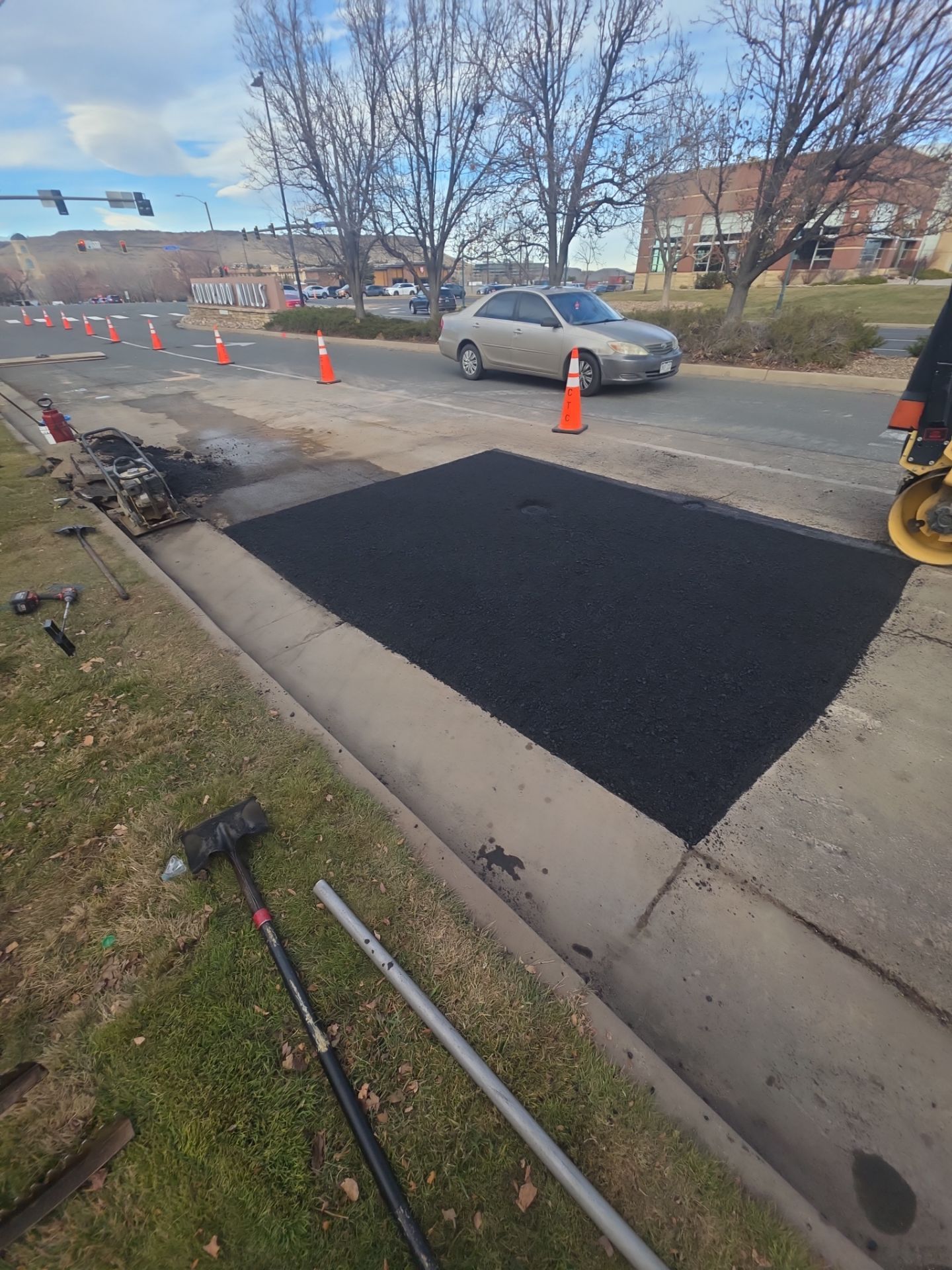 Asphalt Patching for underground project Colorado Mills by DMH Site Services