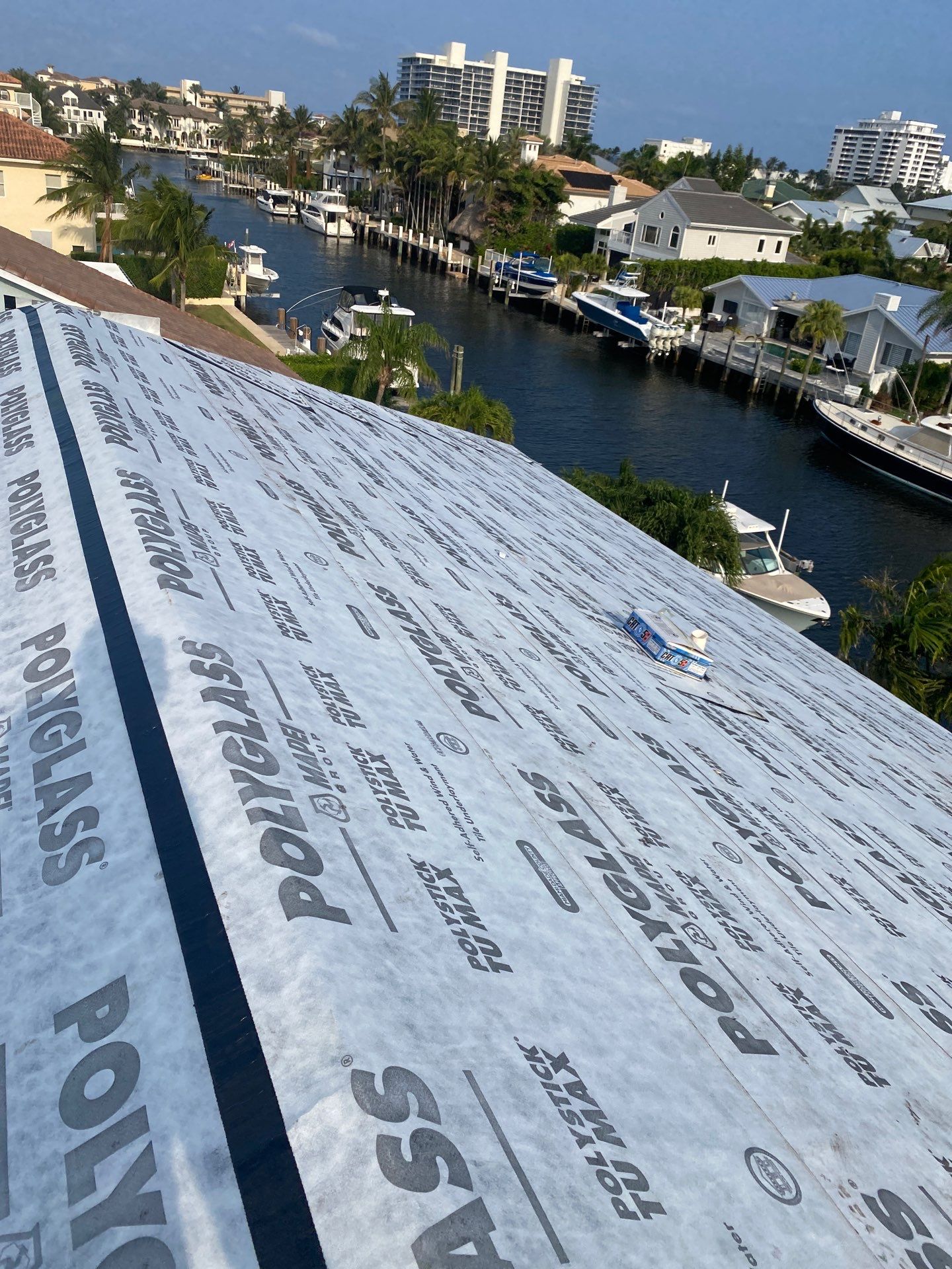 Residential Roofing Installation using 1" Nail strip metal roof by BLUES BROTHERS ROOFING