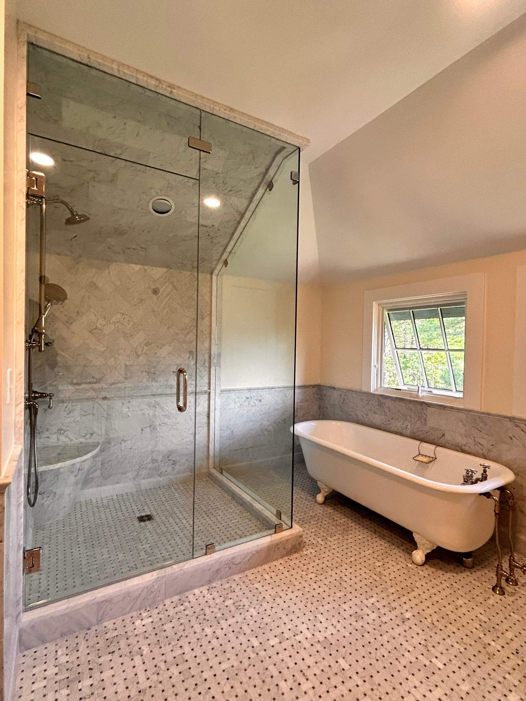 Multiple Frameless Showers by Cheshire Glass Company