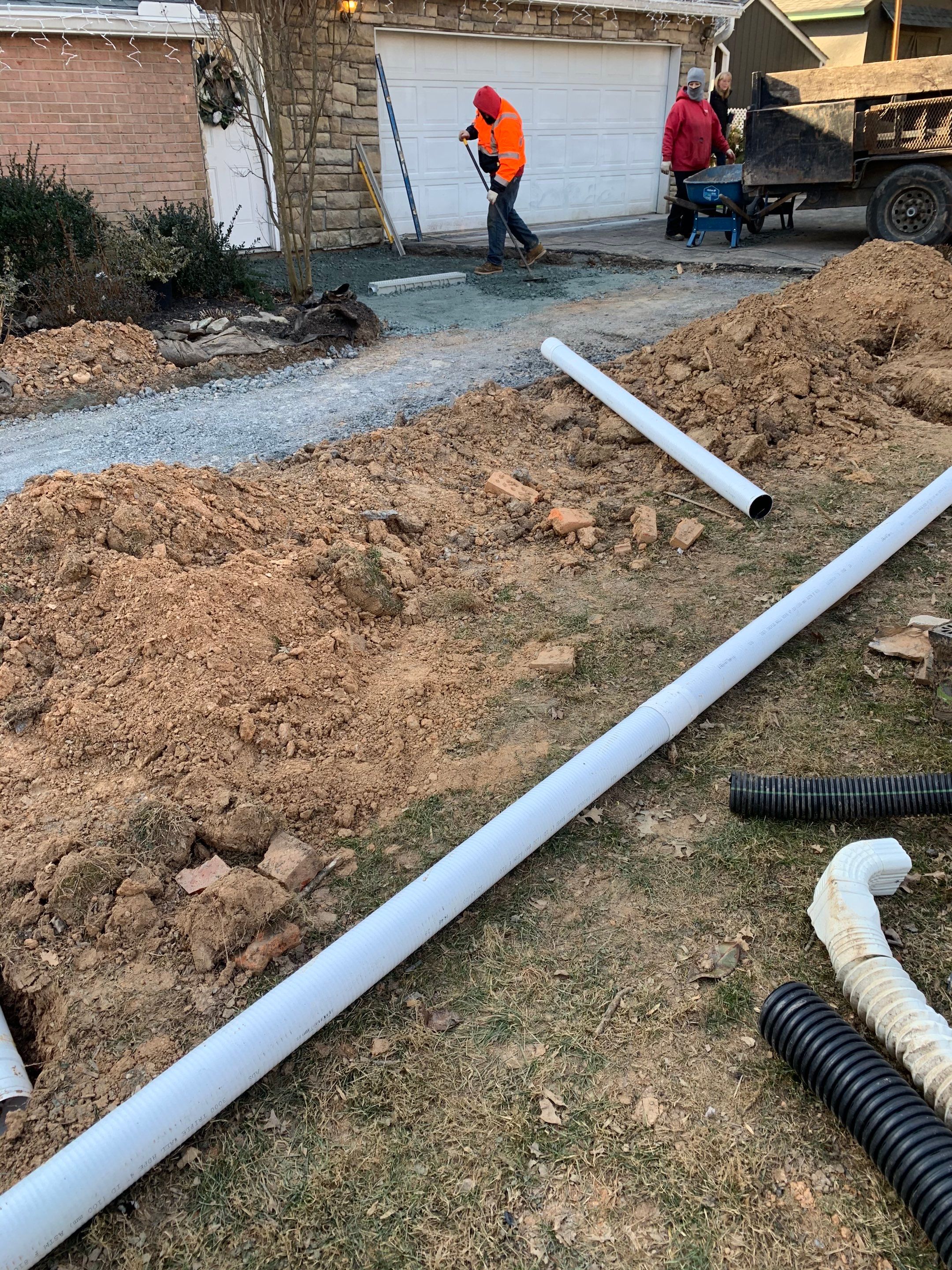 Front Walkway Remodel using Techo-Bloc Pavers by The Smet Companies, LLC