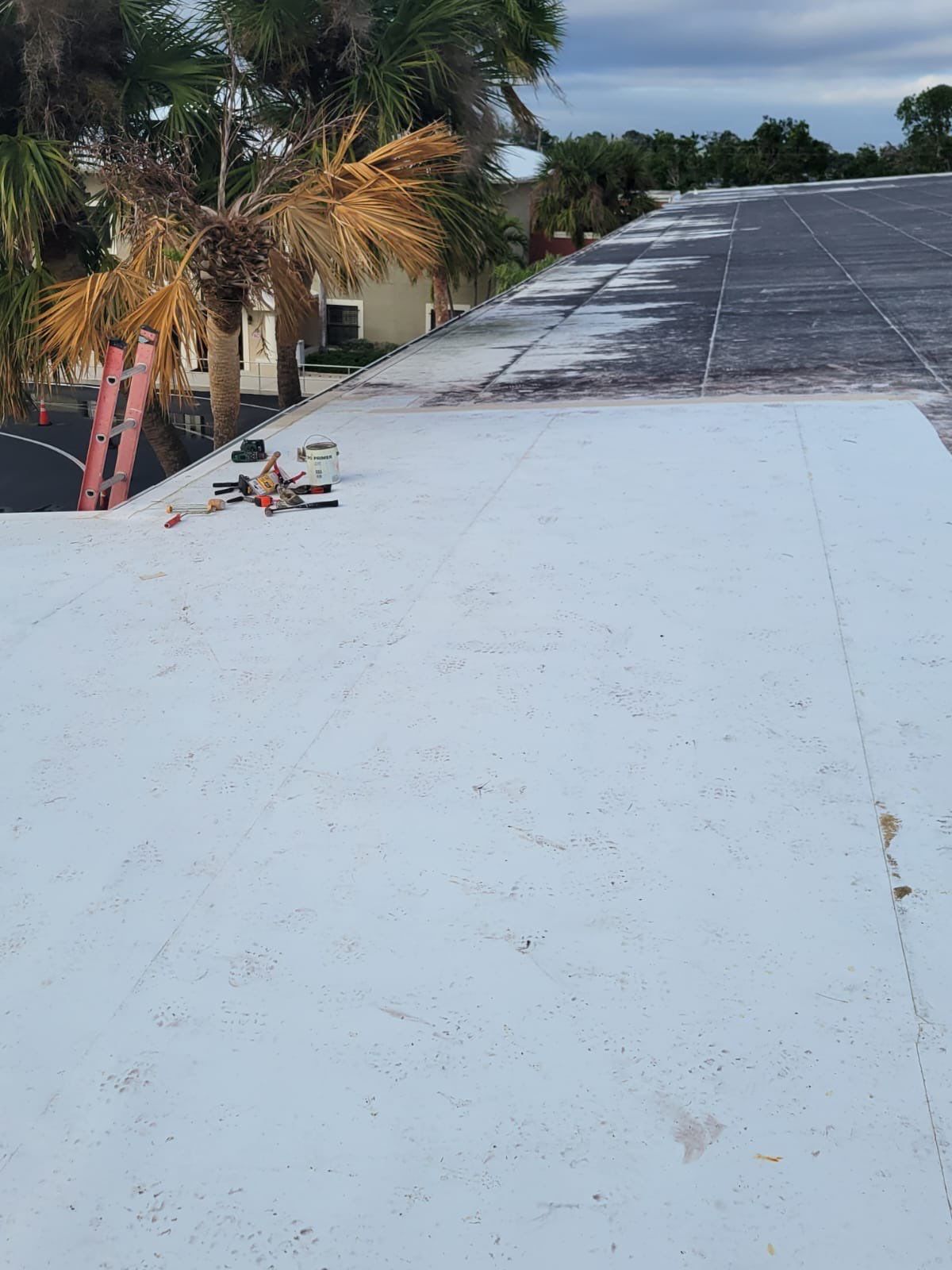 Emergency Repair on School from Storm Damage by Four Peaks Roofing