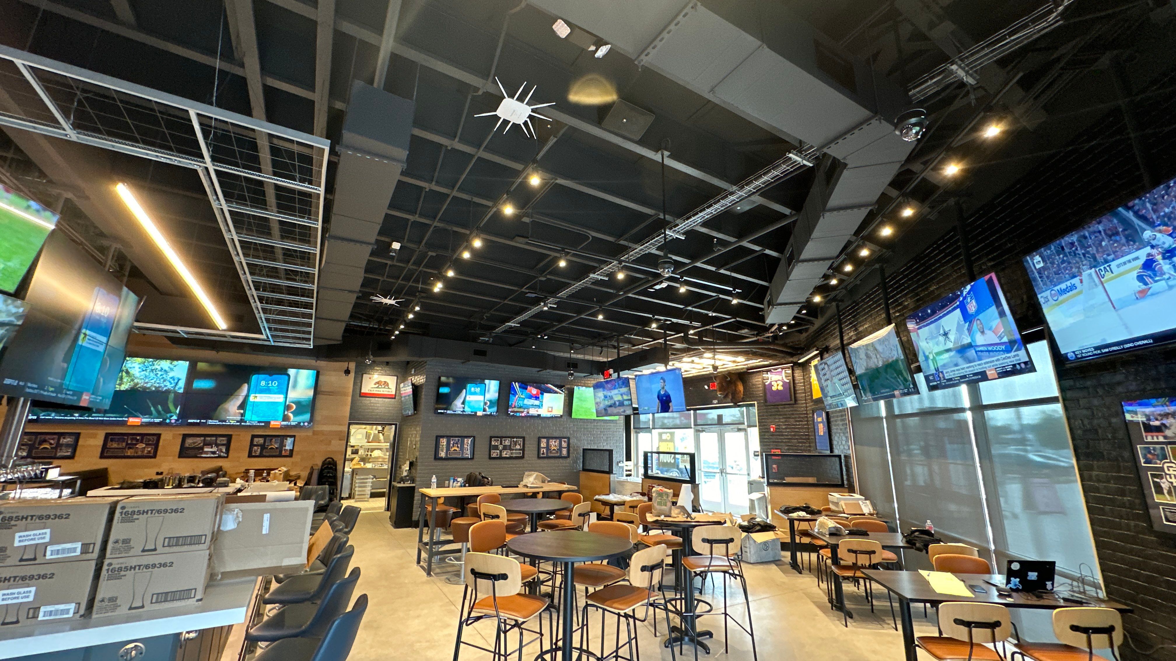 Large Sports bar install by AVSi