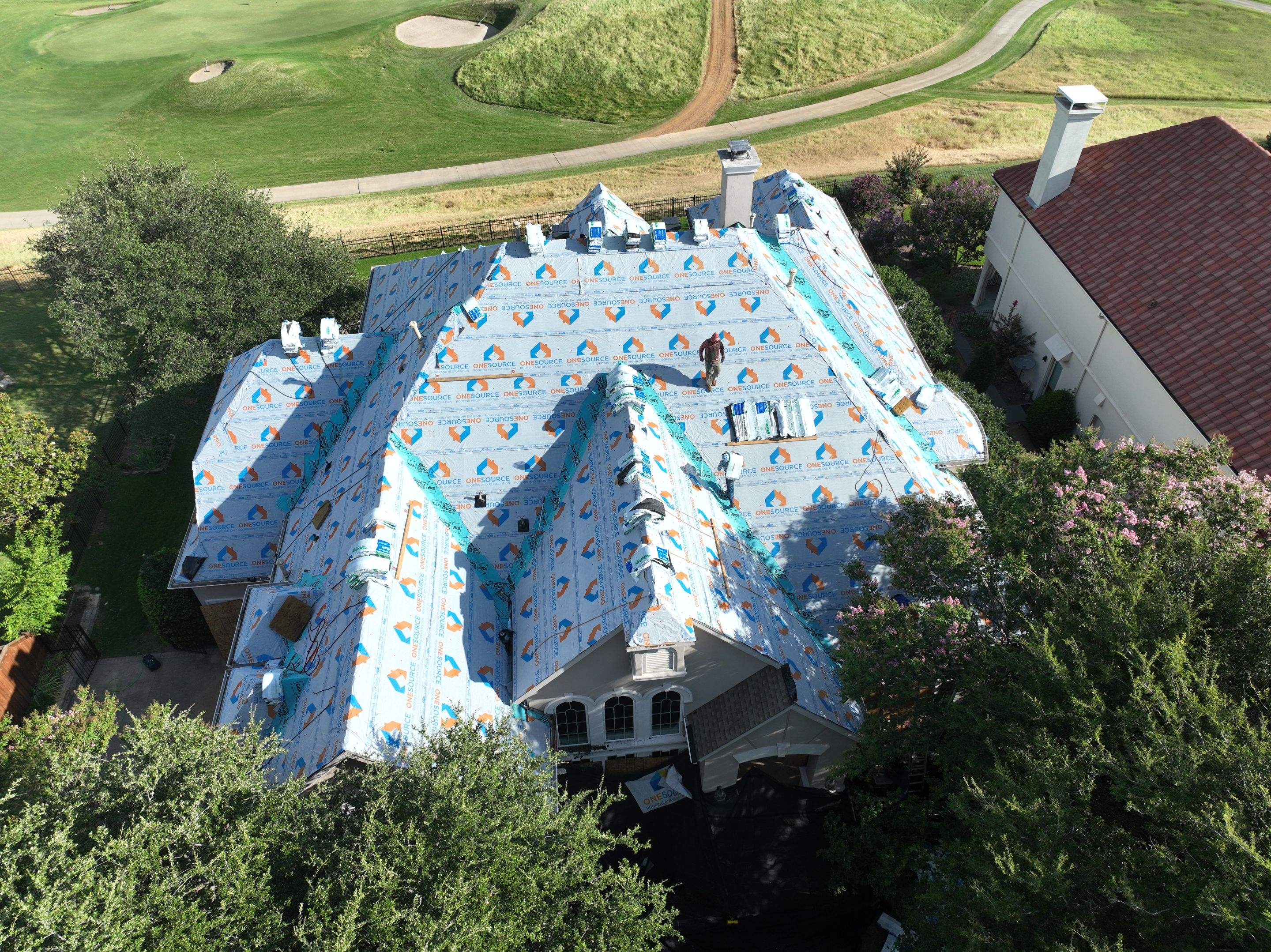 Residential Roofing Installation using Malarkey Vista Black Oak by OneSource Roofing and Restoration