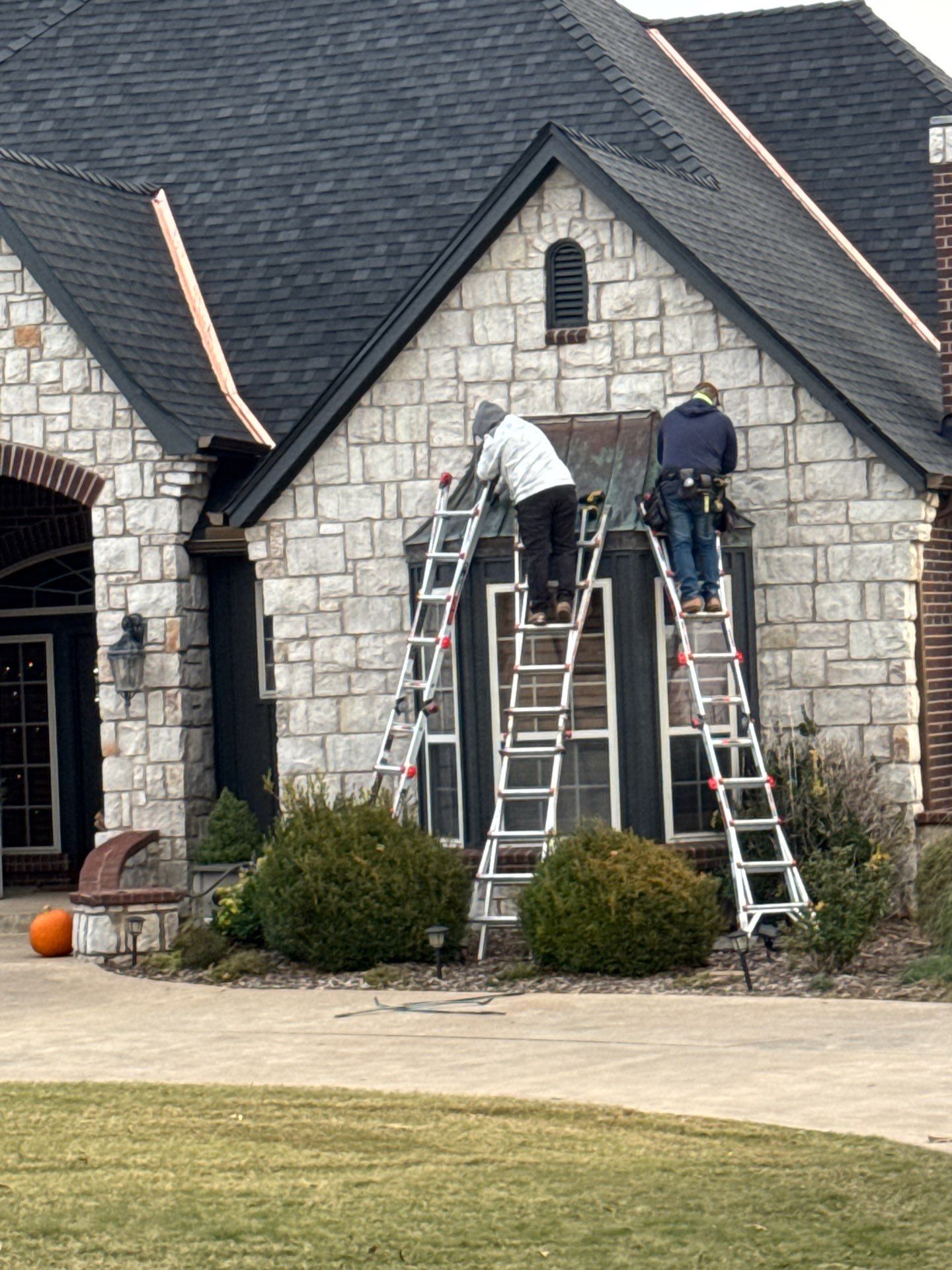 Residential Roofing Installation using iko nordic granite black by Thunder City Roofing