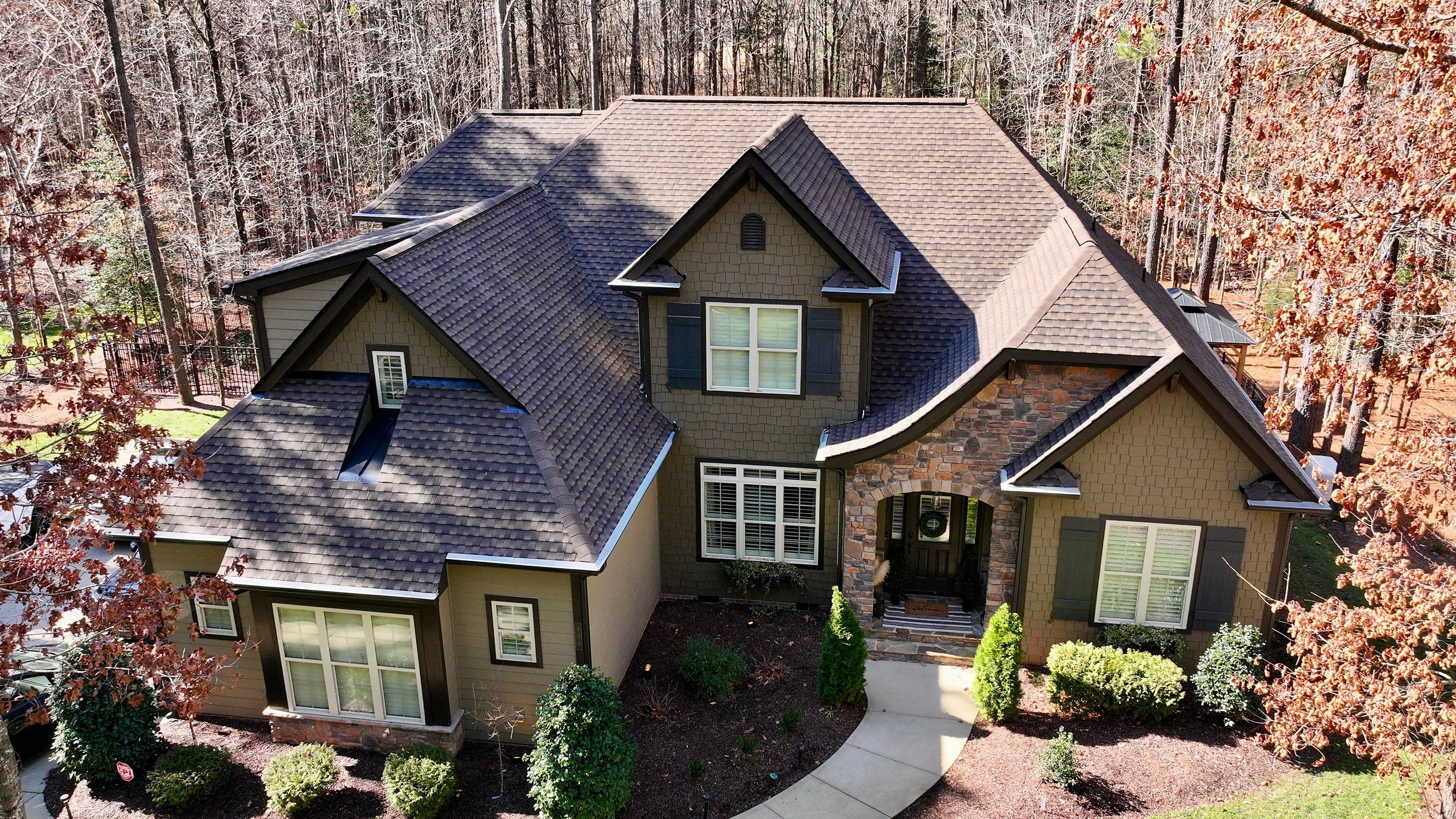 Roof Replacement - New GAF Timberine Ultra HDZ Barkwood shingle by Pro Performance Roofing