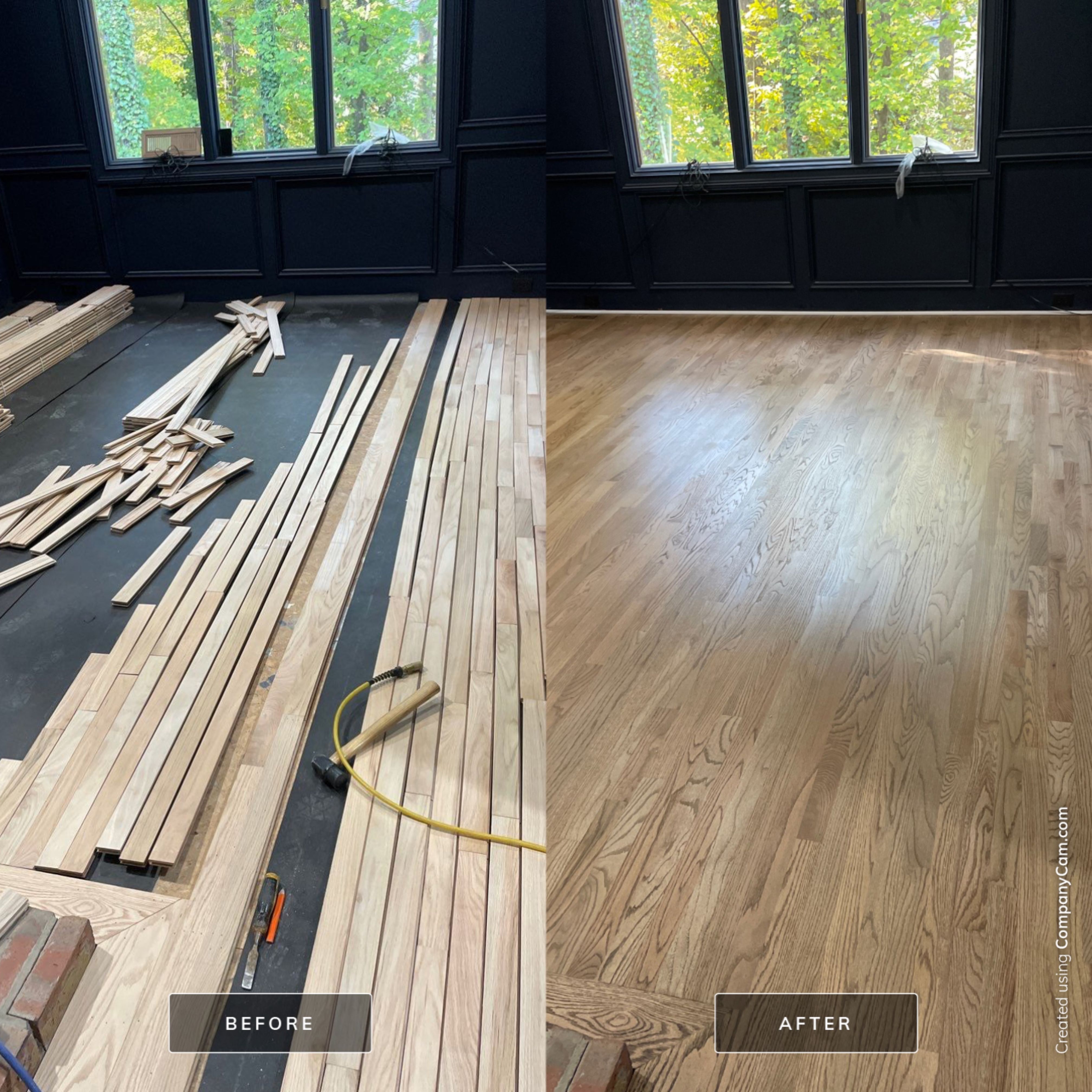 New 2.25" solid red oak by Footprints Floors of East Atlanta
