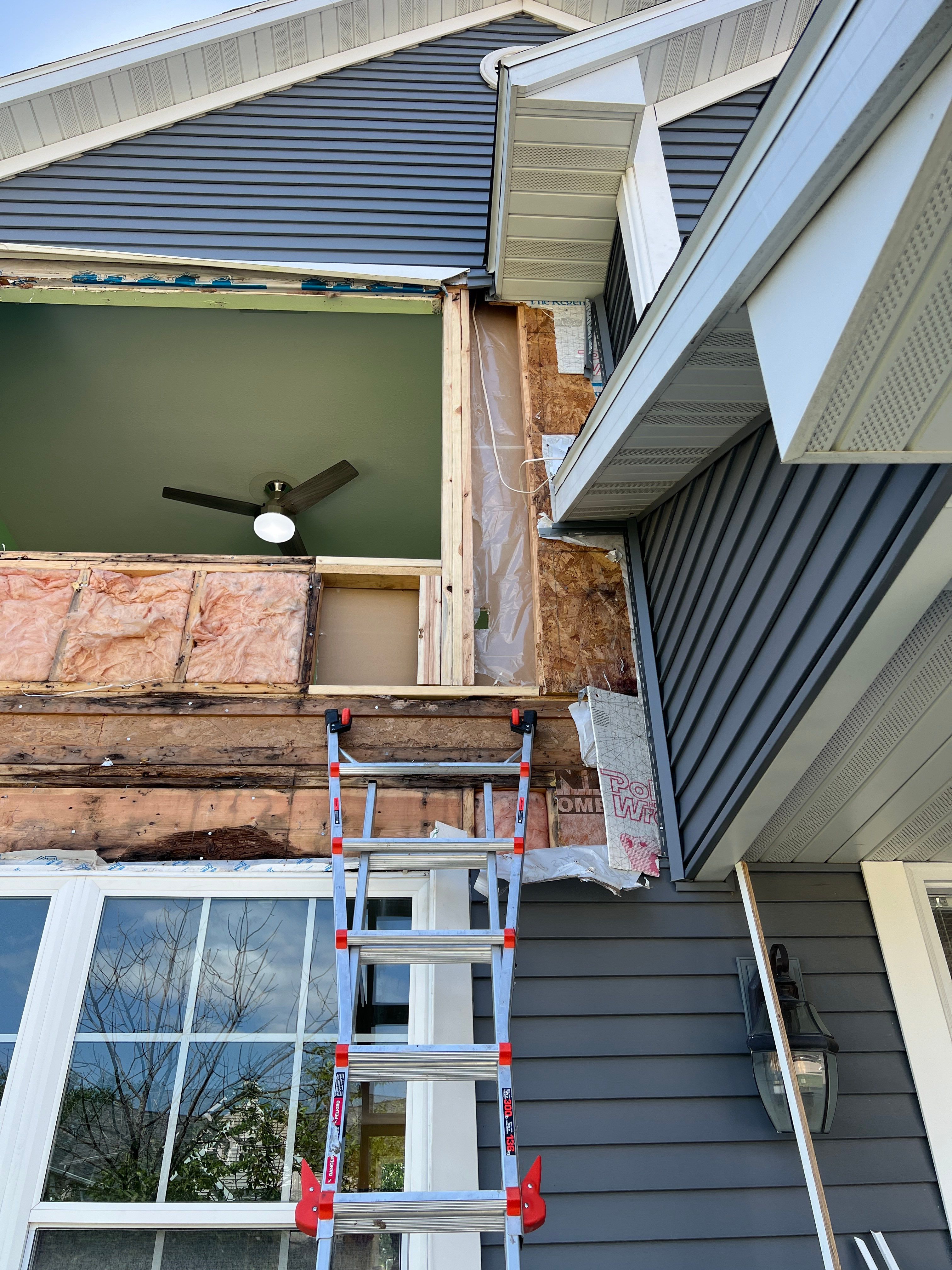 Window and siding replacment using Pella 250 series vinyl window by United Windows and Siding LLC