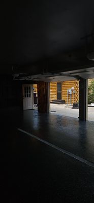 Garage Floor remodel with Carbon Silver Mica!