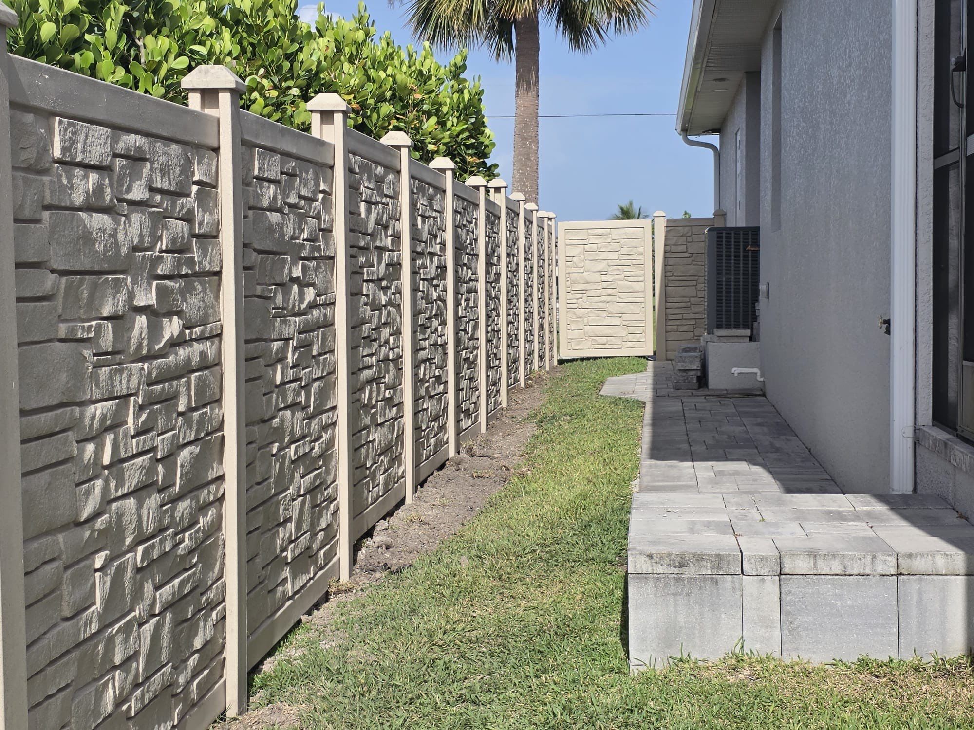 Waterfront Composite Privacy Fence Installation in Port Charlotte by True Fence LLC