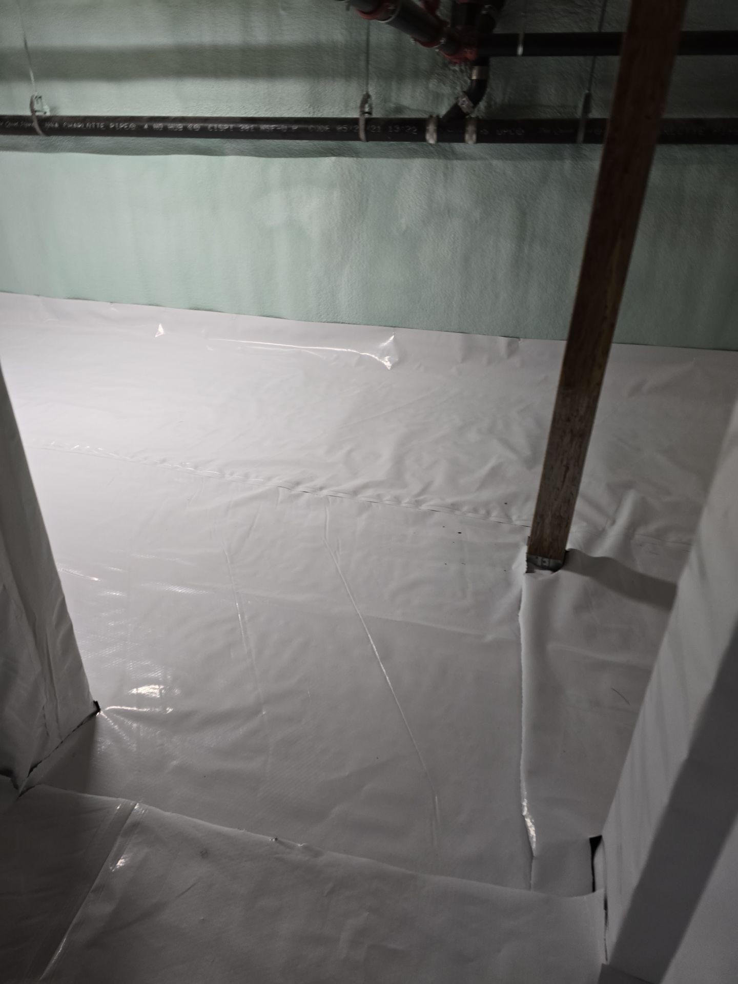 Crawl Space Encapsulation using Closed Cell Spray Foam by NYS Foam & Energy