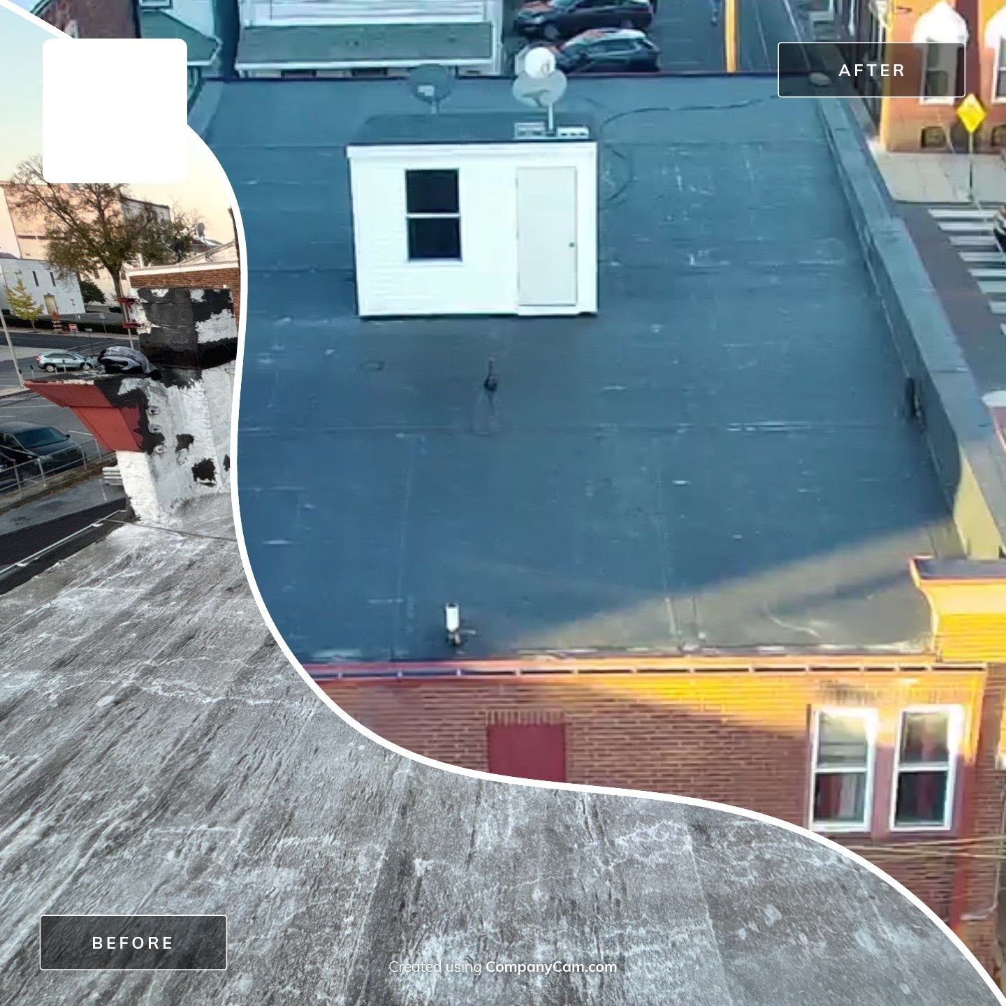 Commercial Roofing Installation using EPDM Rubber Roofing by Roof Ninja LLC 