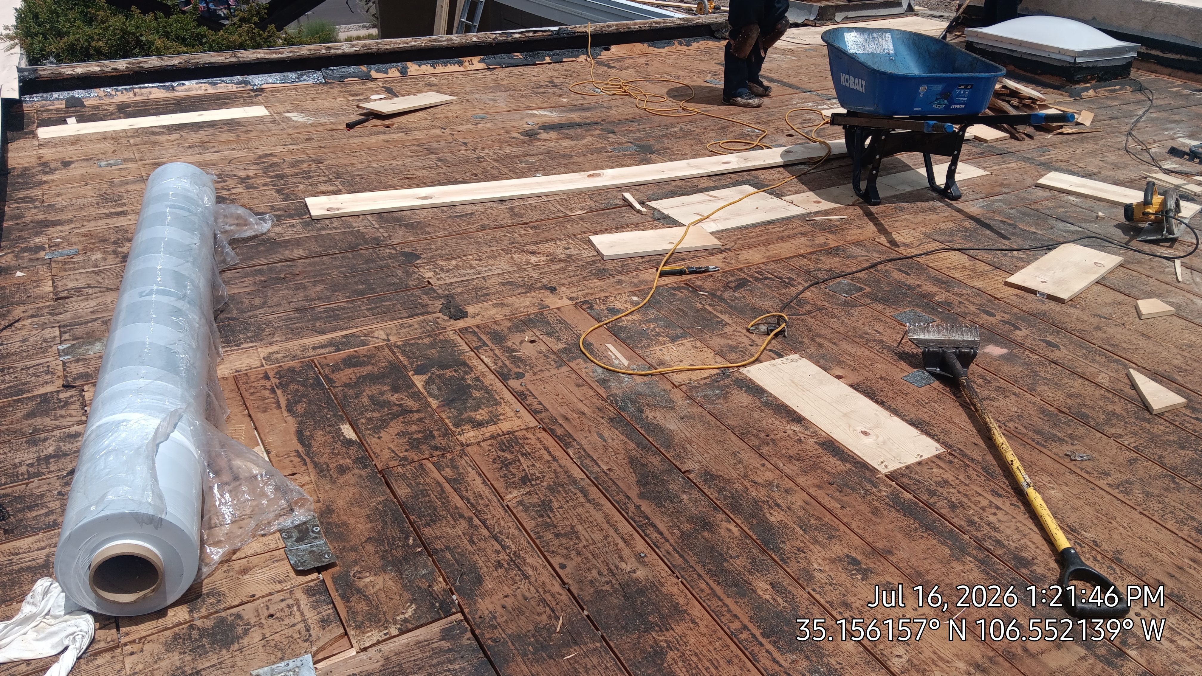 Albuquerque TPO Roof Replacement in the Northeast Heights EPS Slope and Custom Skylights by Doyle Roof Masters Inc