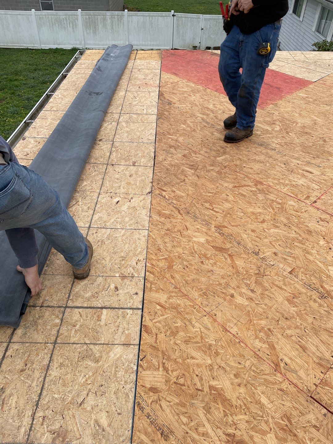 Rubber Roofing  on a residential sunroom by Secure Construction Company Inc