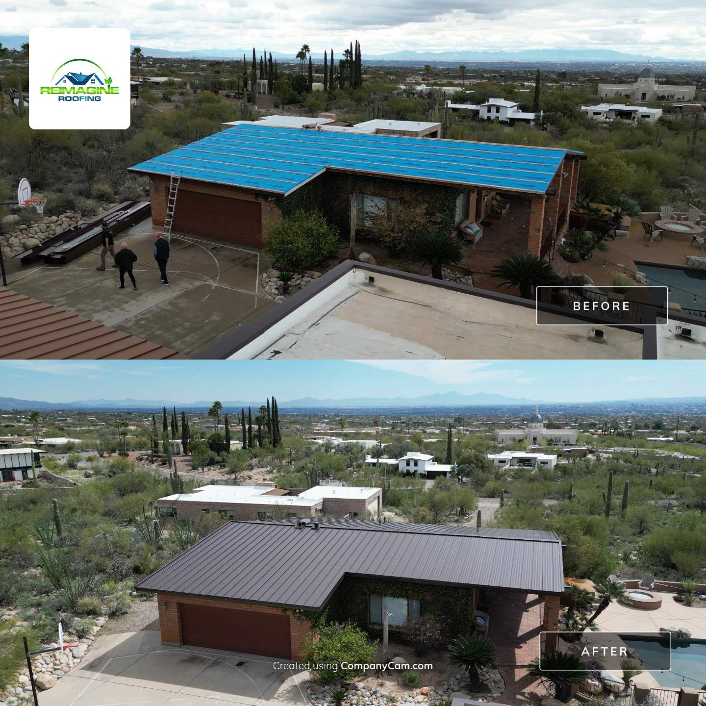 Dark Bronze Standing Seam by Reimagine Roofing