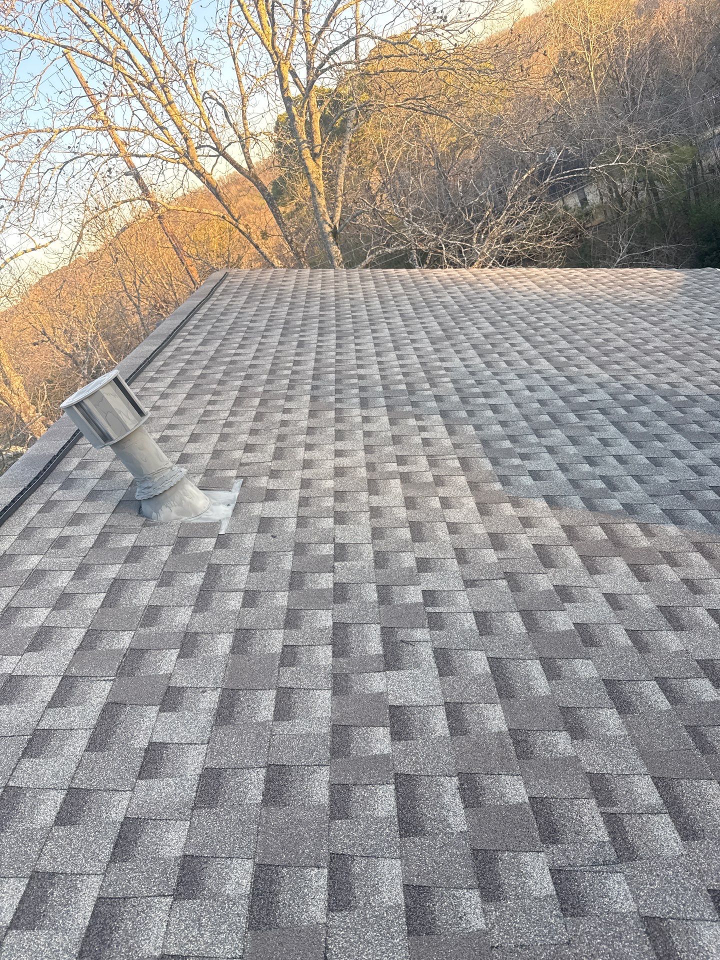 Roof Replacement in Pelham (Weathered Wood) by The Roofing Dudes