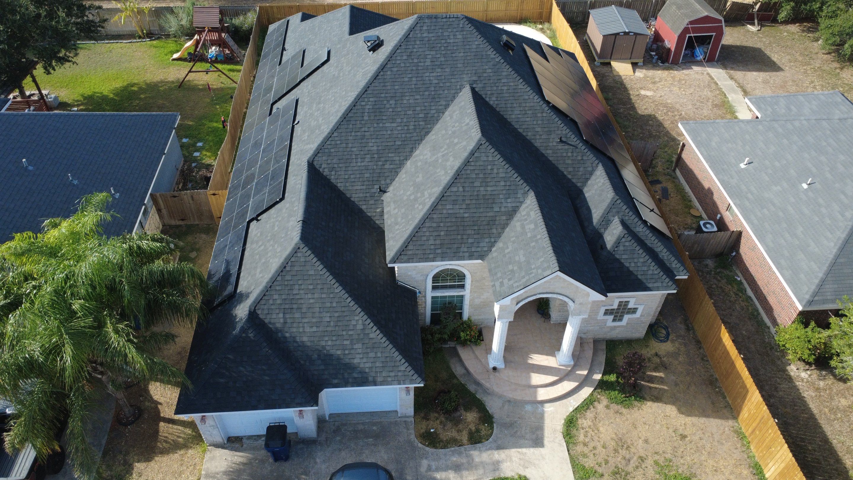 Mercedes Tx full Roof by Bison Roofing