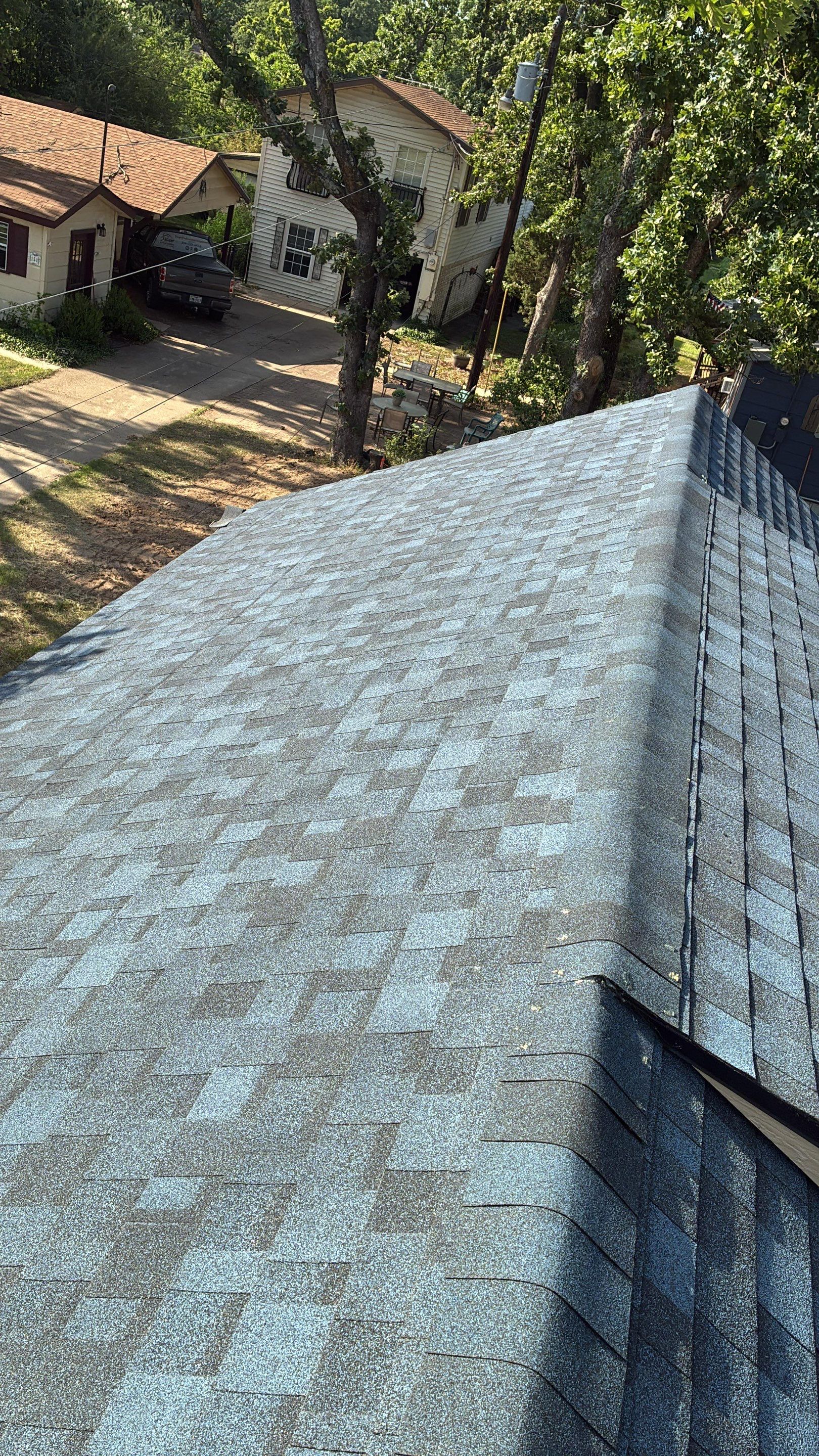 Black and Blue New Roof by Berry Good Roofing
