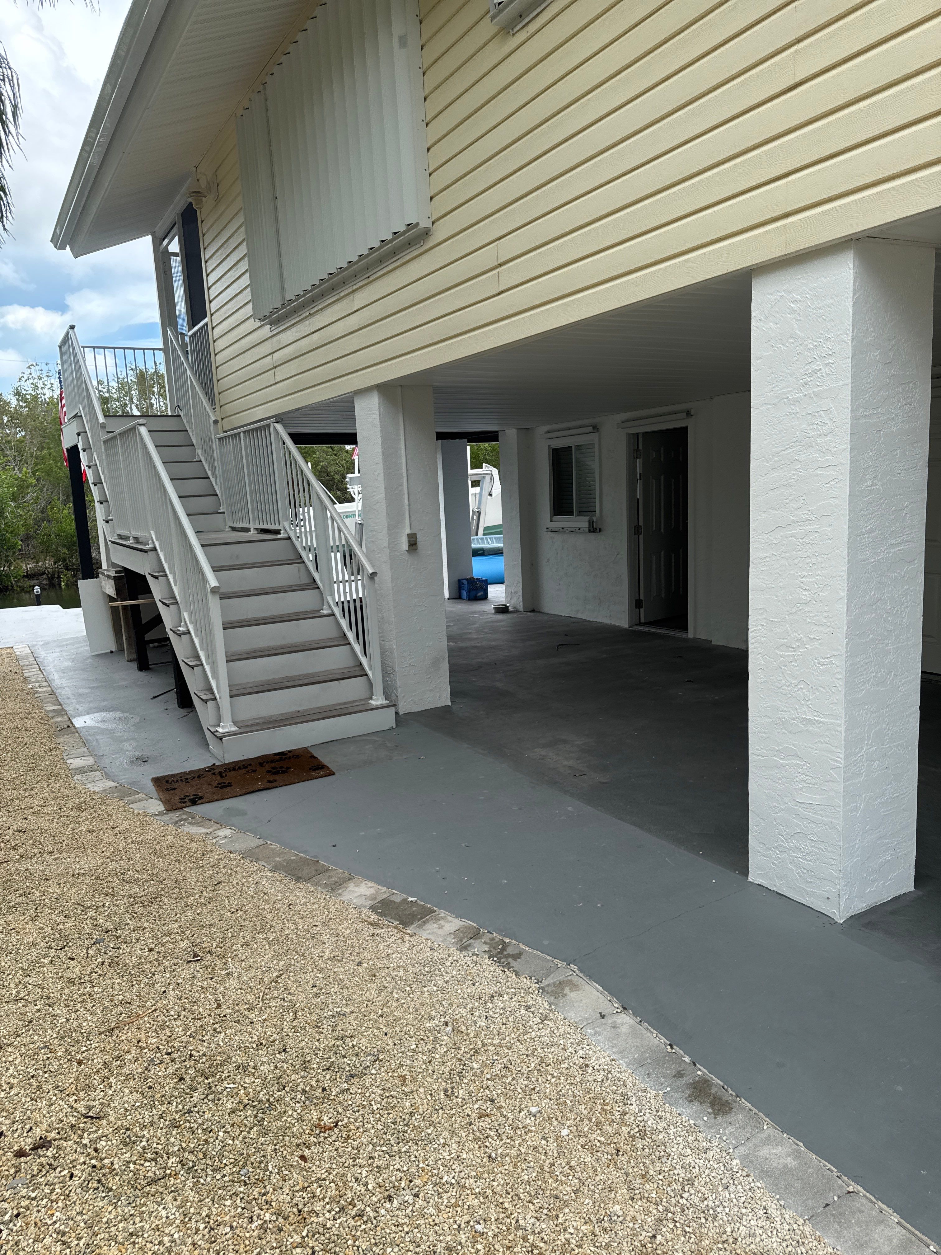 “Tidal Wave” Carport in Big Pine Key, FL by Tropical Epoxy Coatings & Creations LLC