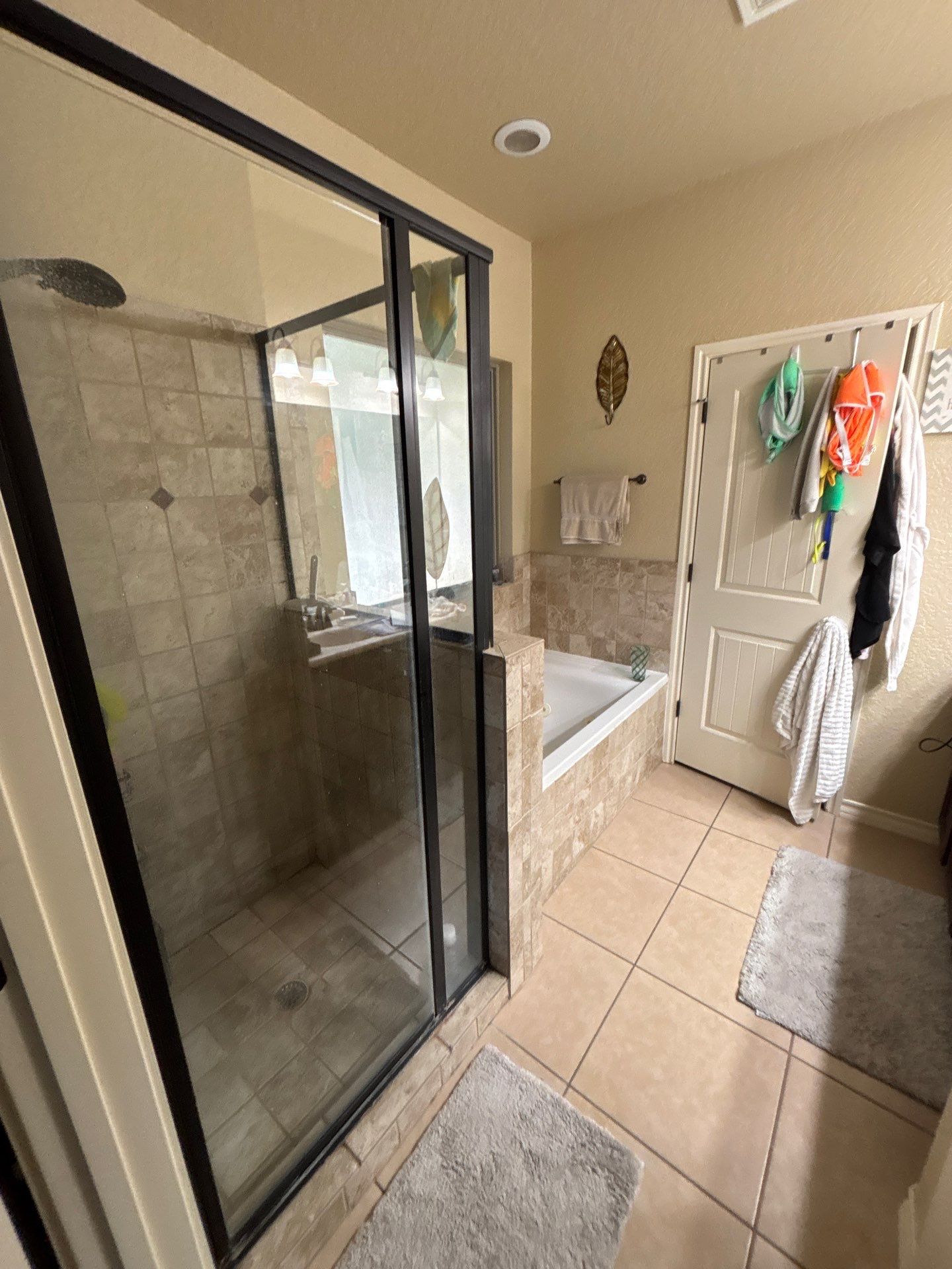 Tub/shower to large walk-in shower in Canyon Lake by Lane Lauritsen - The Hill Country, Texas