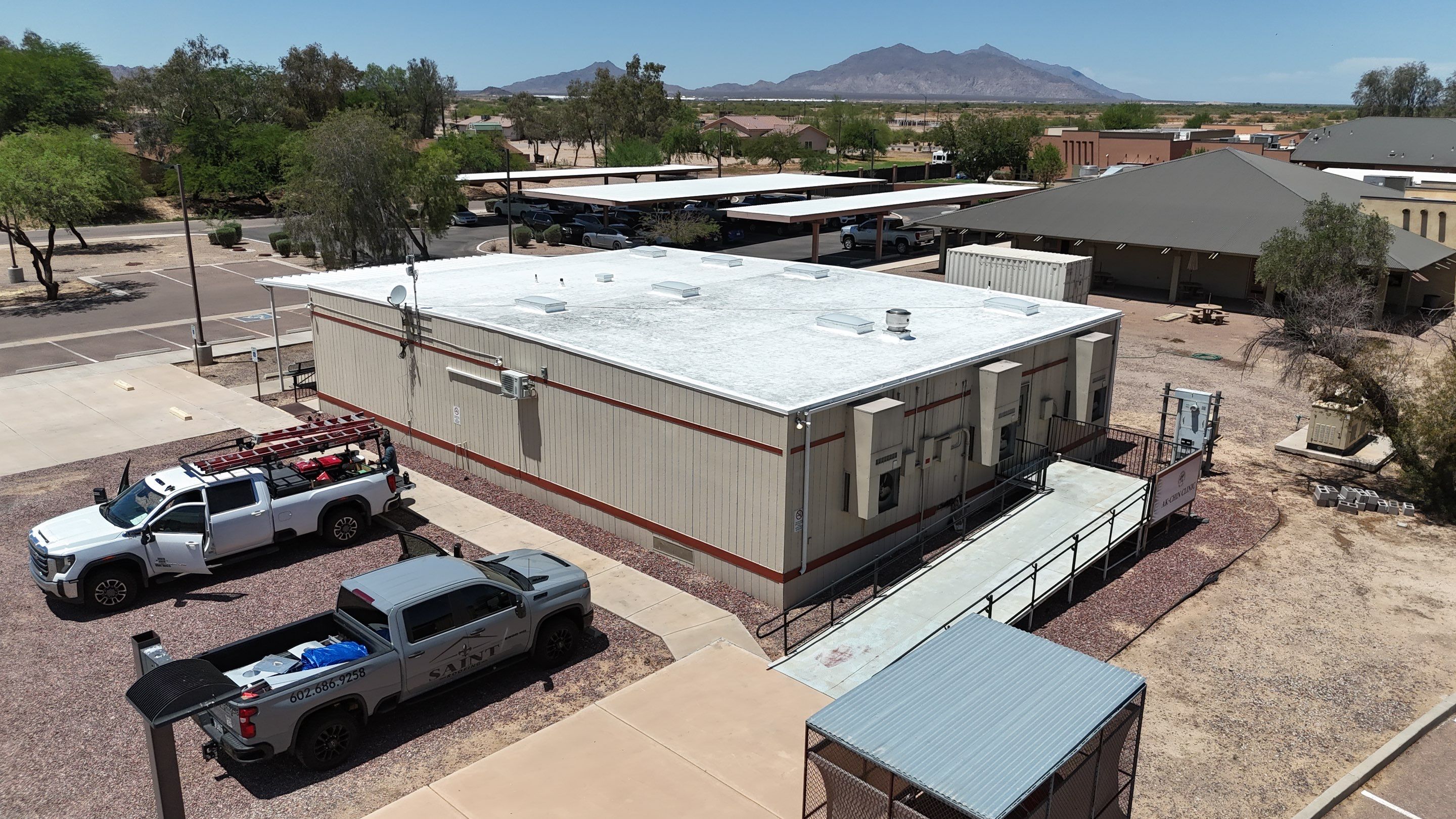 TPO Commercial Roof by Saint Roofing