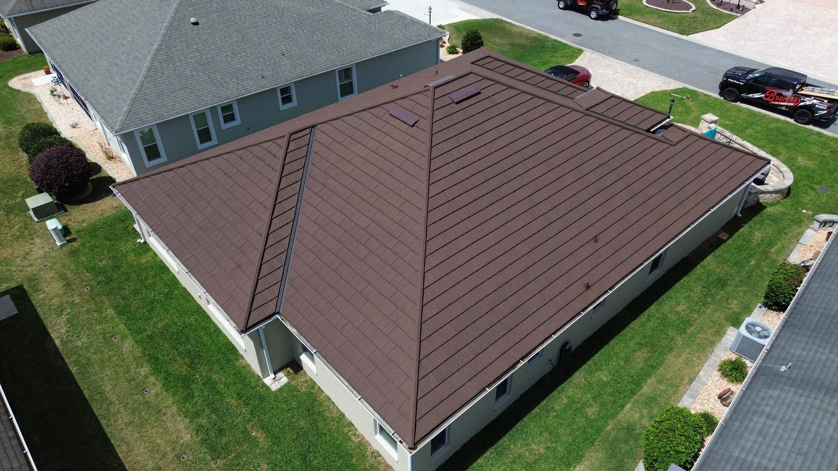 New Novatik slate Stone Coated - Brown Earth roof replacement in The Villages, FL by Brehm Roofing
