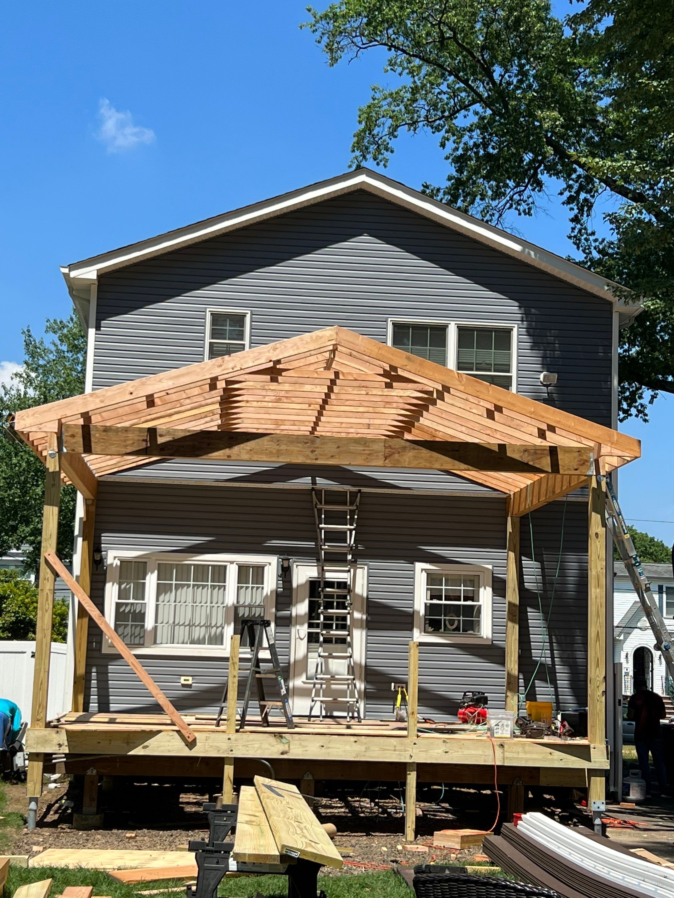 New Deck With Porch by deck guardian